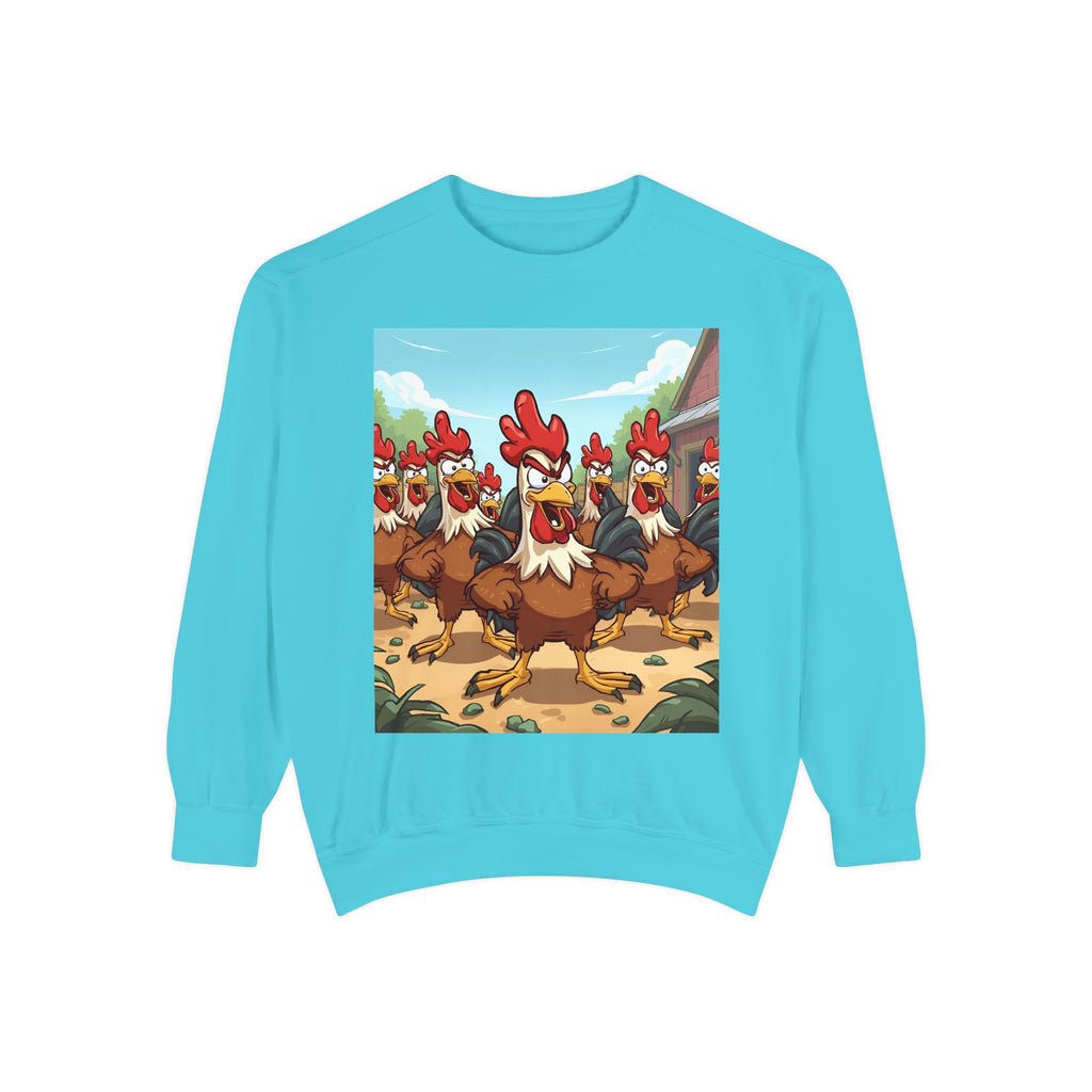Chicken Funny Unisex Garment-Dyed Sweatshirt