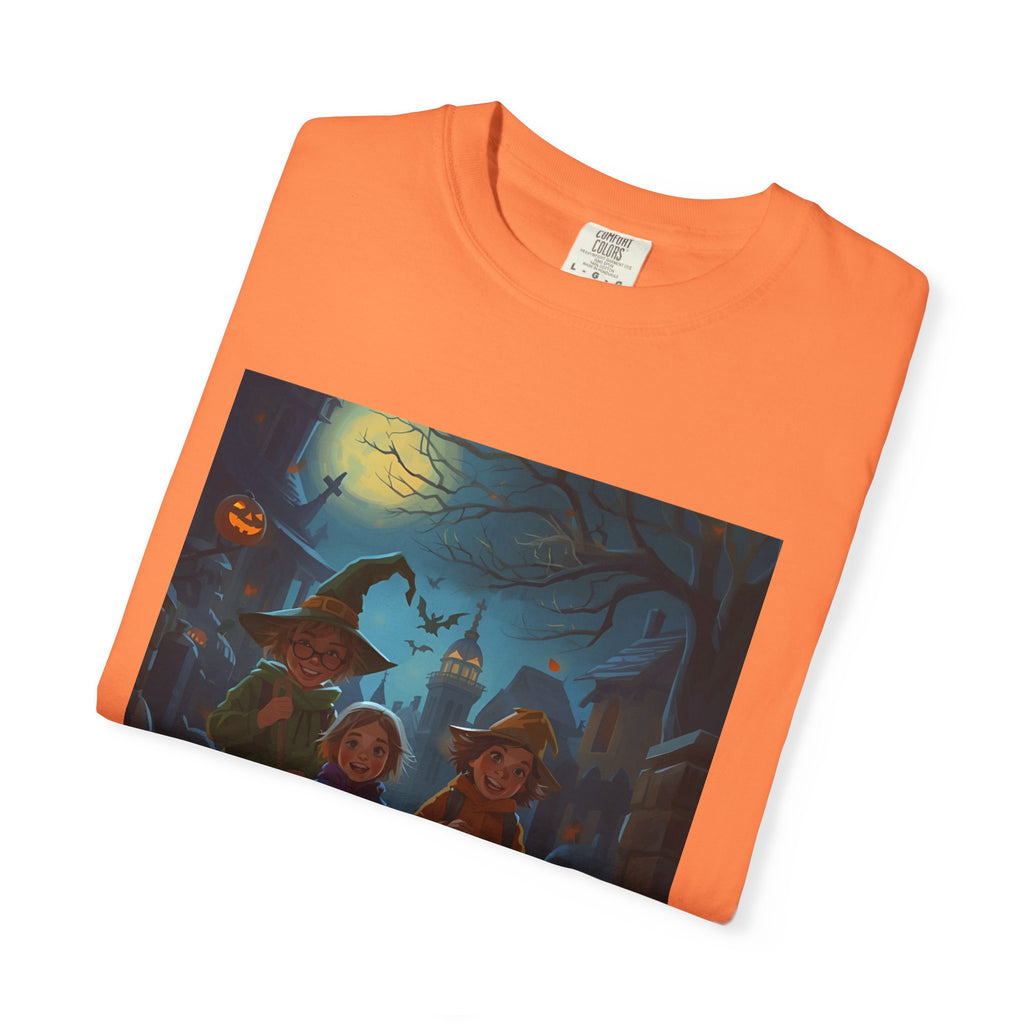 Spooky Halloween Unisex T-Shirt, Trick or Treat, Fall Festivities, Cozy Comfort, Perfect for Halloween Parties, Gift for Friends