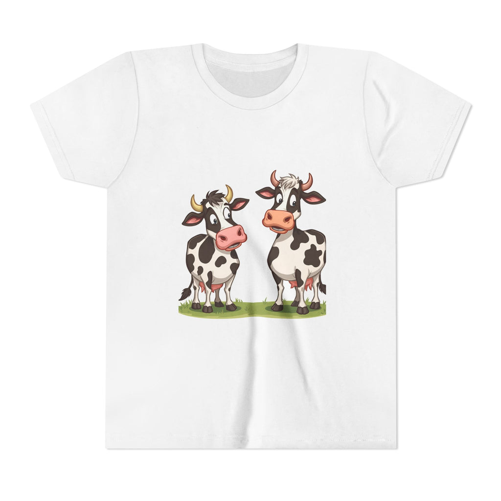 Cute Cows Youth Short Sleeve Tee