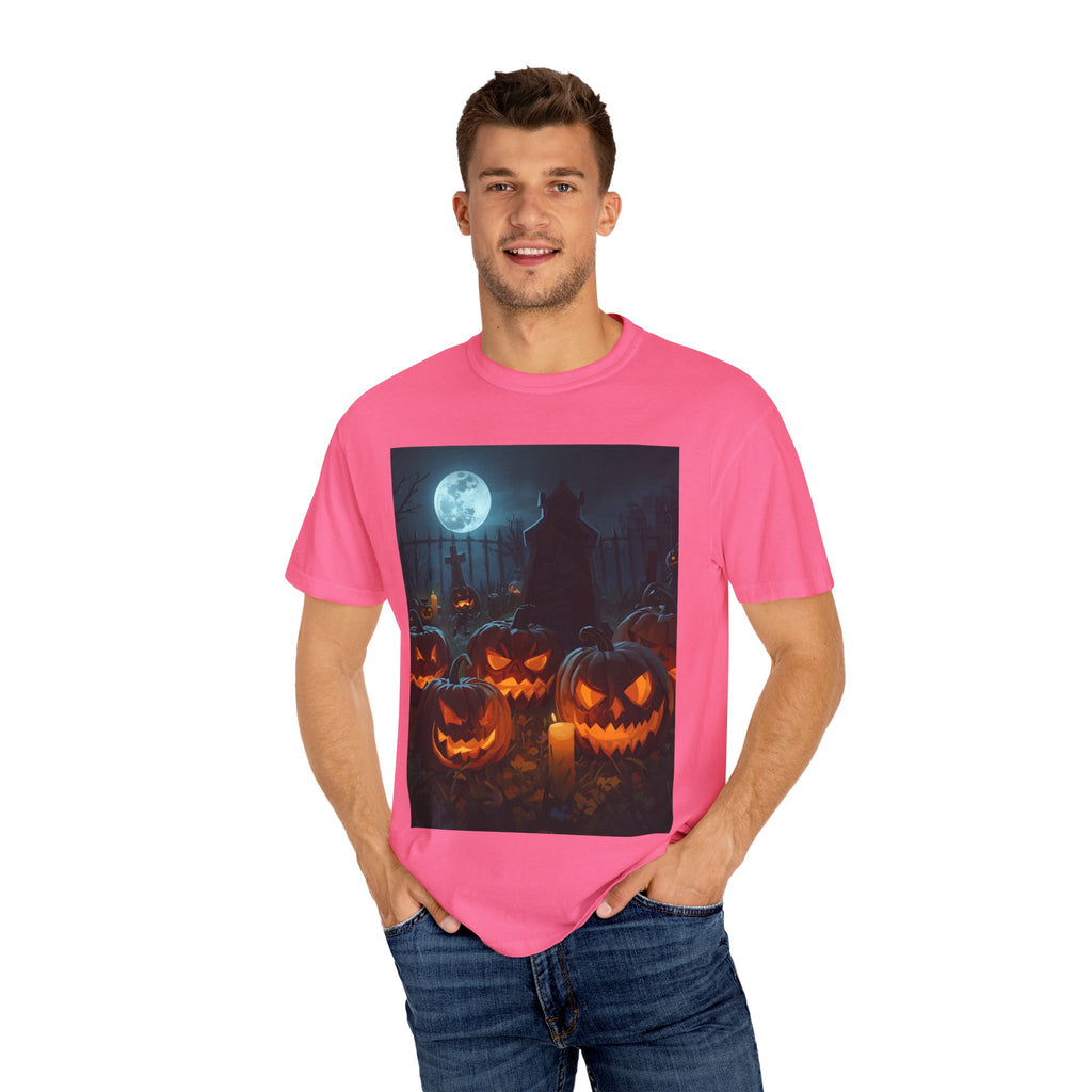 Halloween Pumpkin Unisex T-Shirt, Spooky Shirt, Fall Apparel, Halloween Costume, Casual Wear, Party Shirt