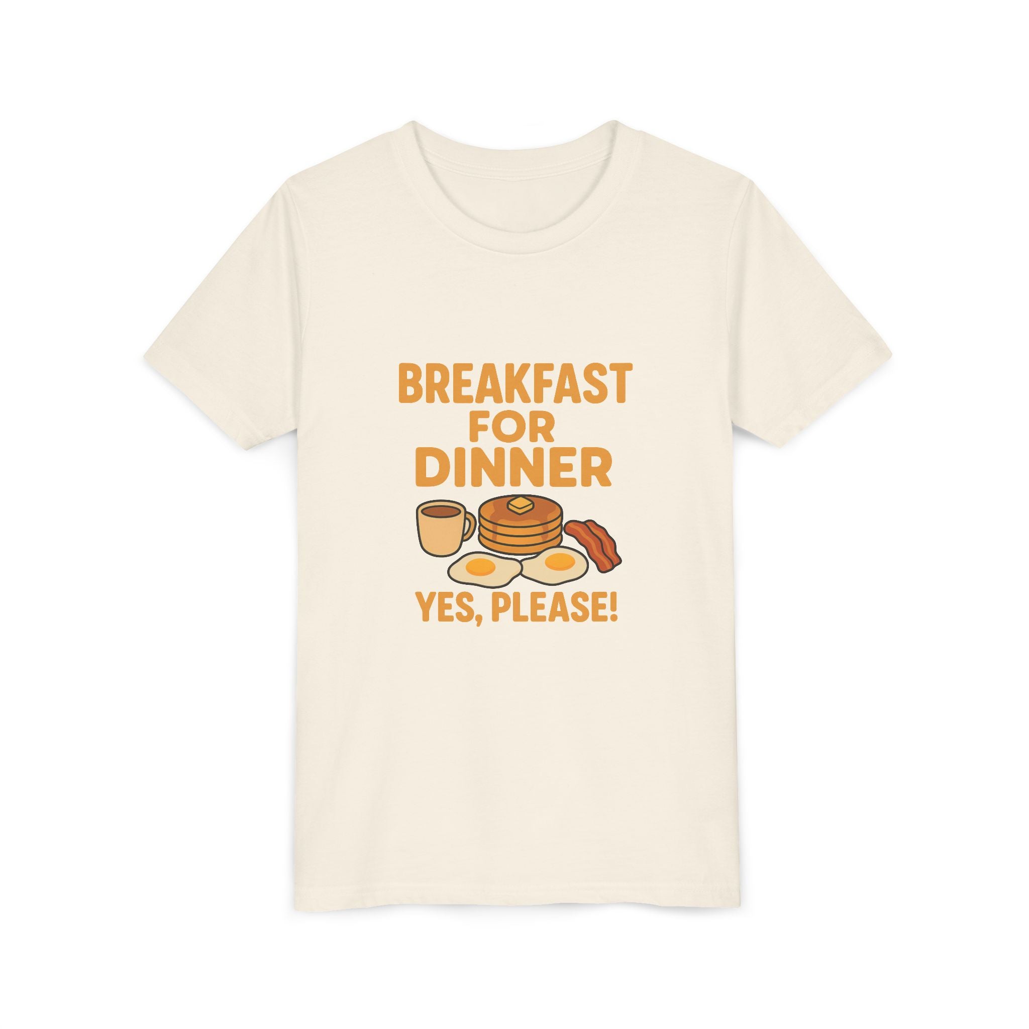 Breakfast For Dinner Youth Short Sleeve Tee