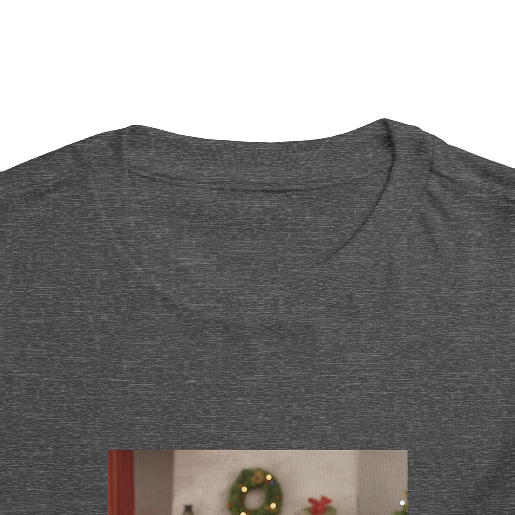 Cute Christmas Festive Puppy Toddler Tee, Cute Dog Christmas Shirt, Kids Holiday Clothing, Animal Lover Gift, Birthday Outfit