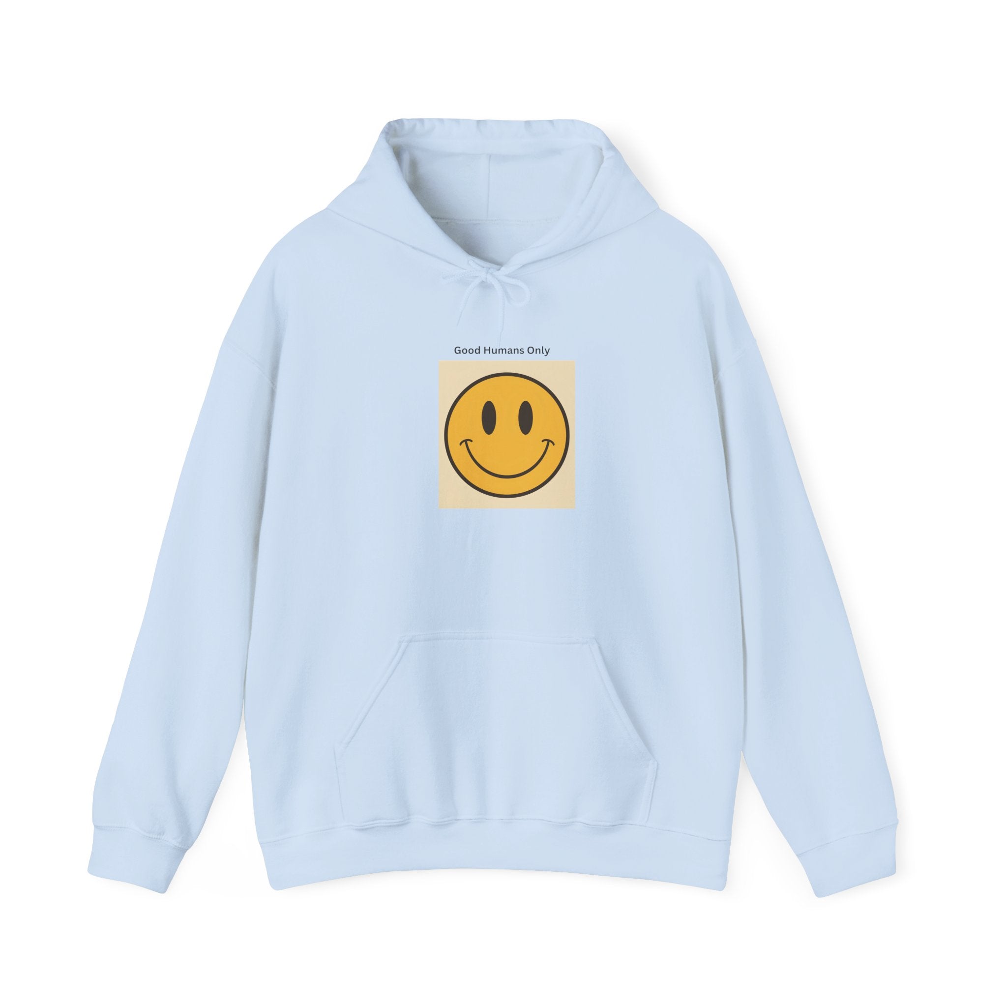 Smiley Face Unisex Hooded Sweatshirt | Cozy Casual Wear, Gift for Friends, Birthday Present, Fall Fashion, Chill Vibes