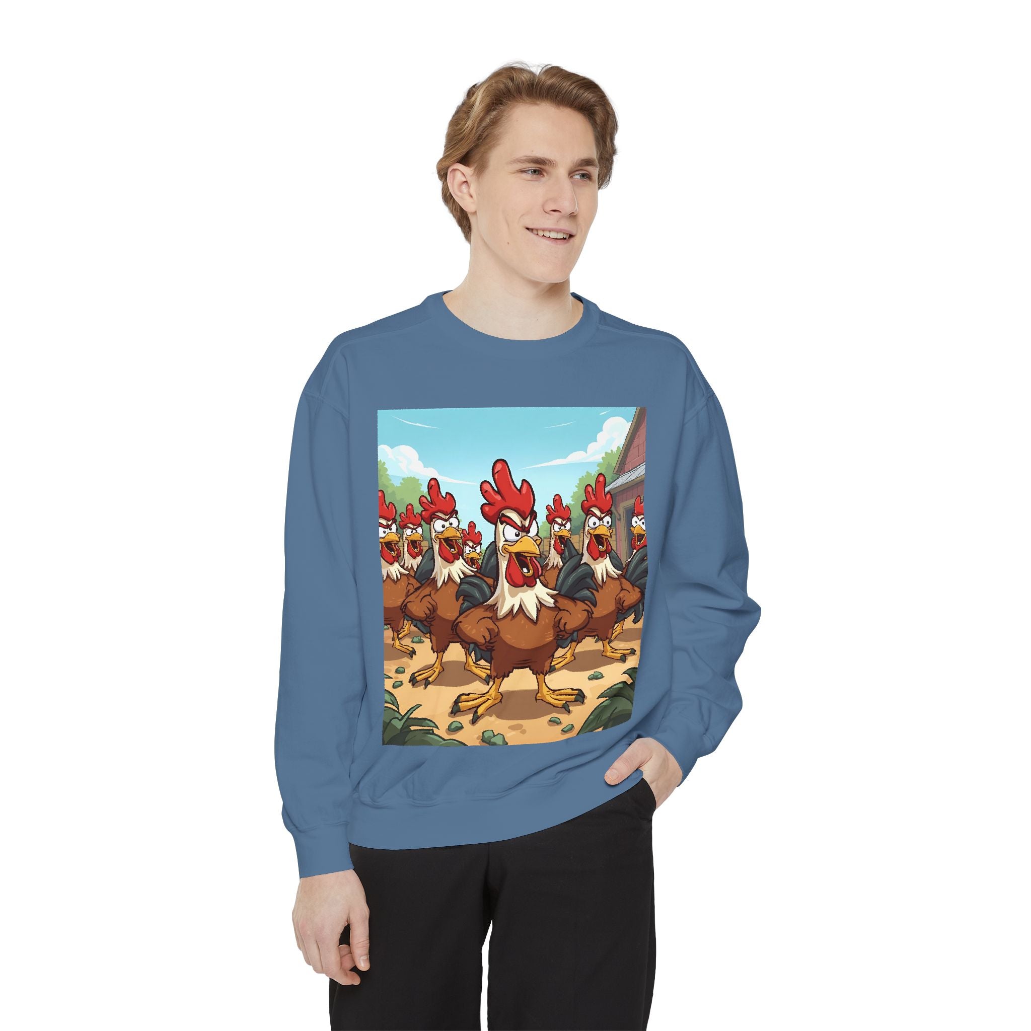 Chicken Funny Unisex Garment-Dyed Sweatshirt