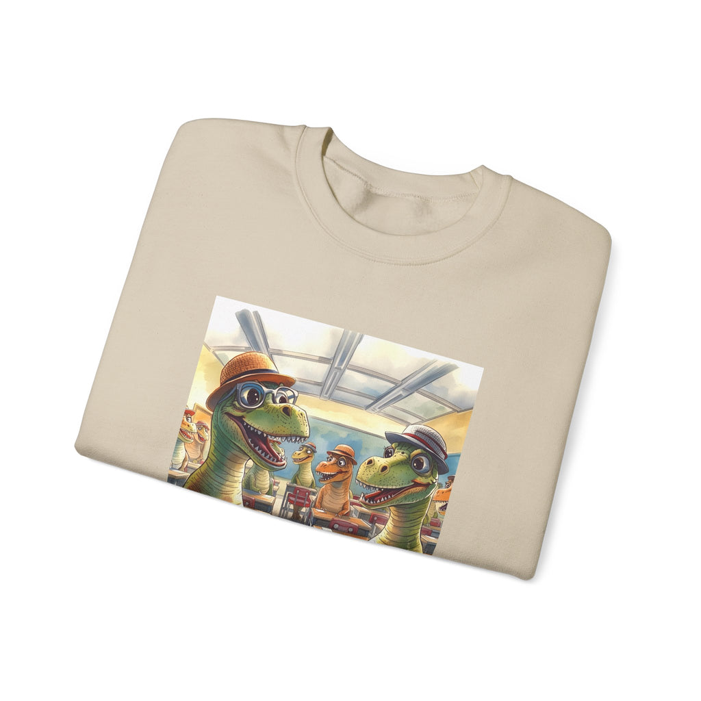 Dinosaur Classroom Crewneck Sweatshirt, Funny Sweatshirt, Unisex Sweatshirt, Gift for Teachers, Unique Apparel, Trendy Fashion