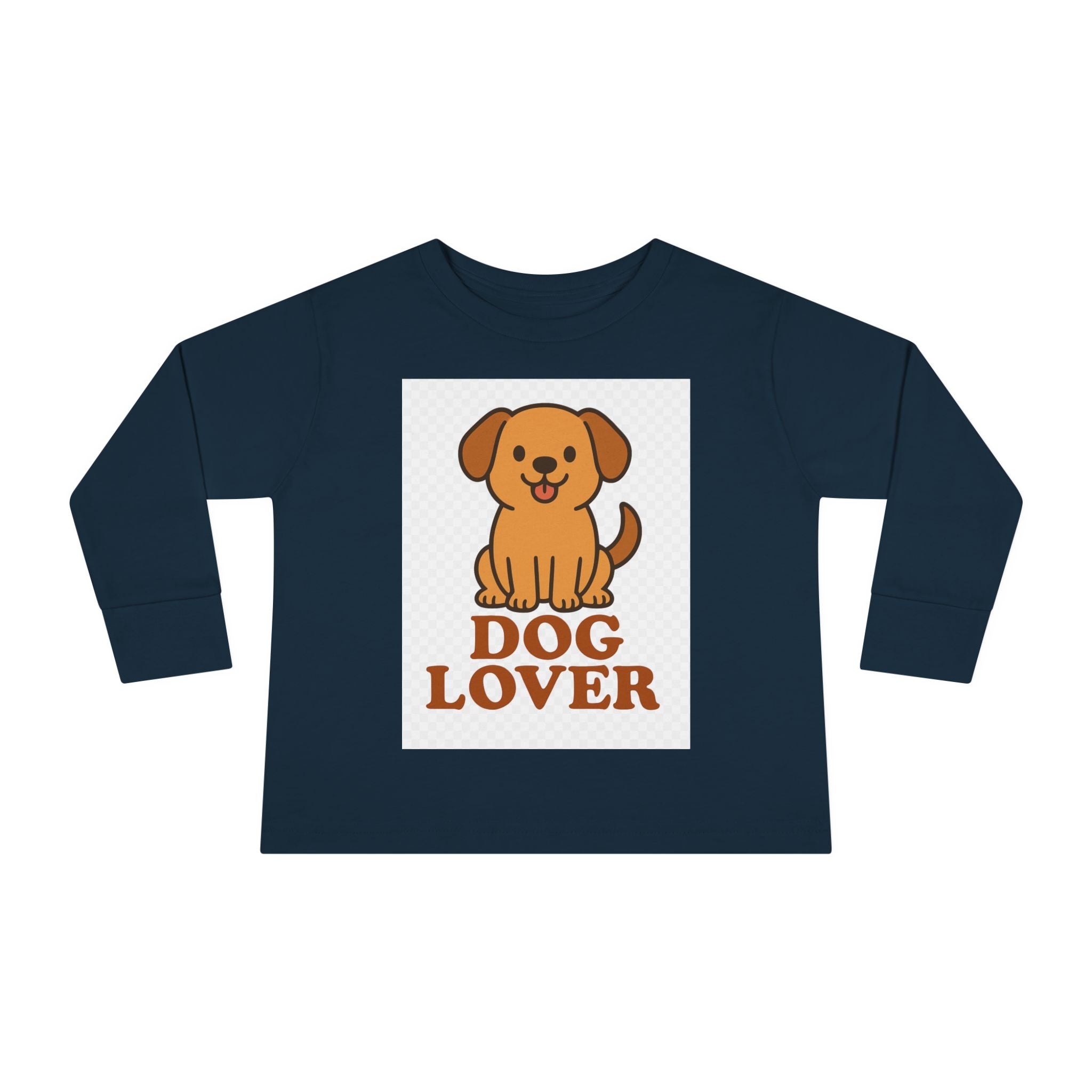 Toddler Dog Lover Long Sleeve Tee - Cute Pet Gift, Kids Animal Shirt, Birthday Present, Dog Theme Apparel, Puppy Enthusiast Gift