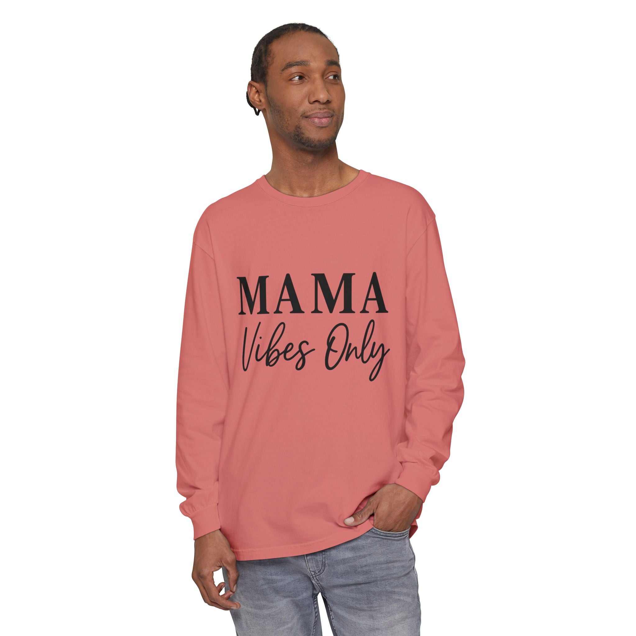 Mama Mode Mama Vibes Only Long Sleeve Tee