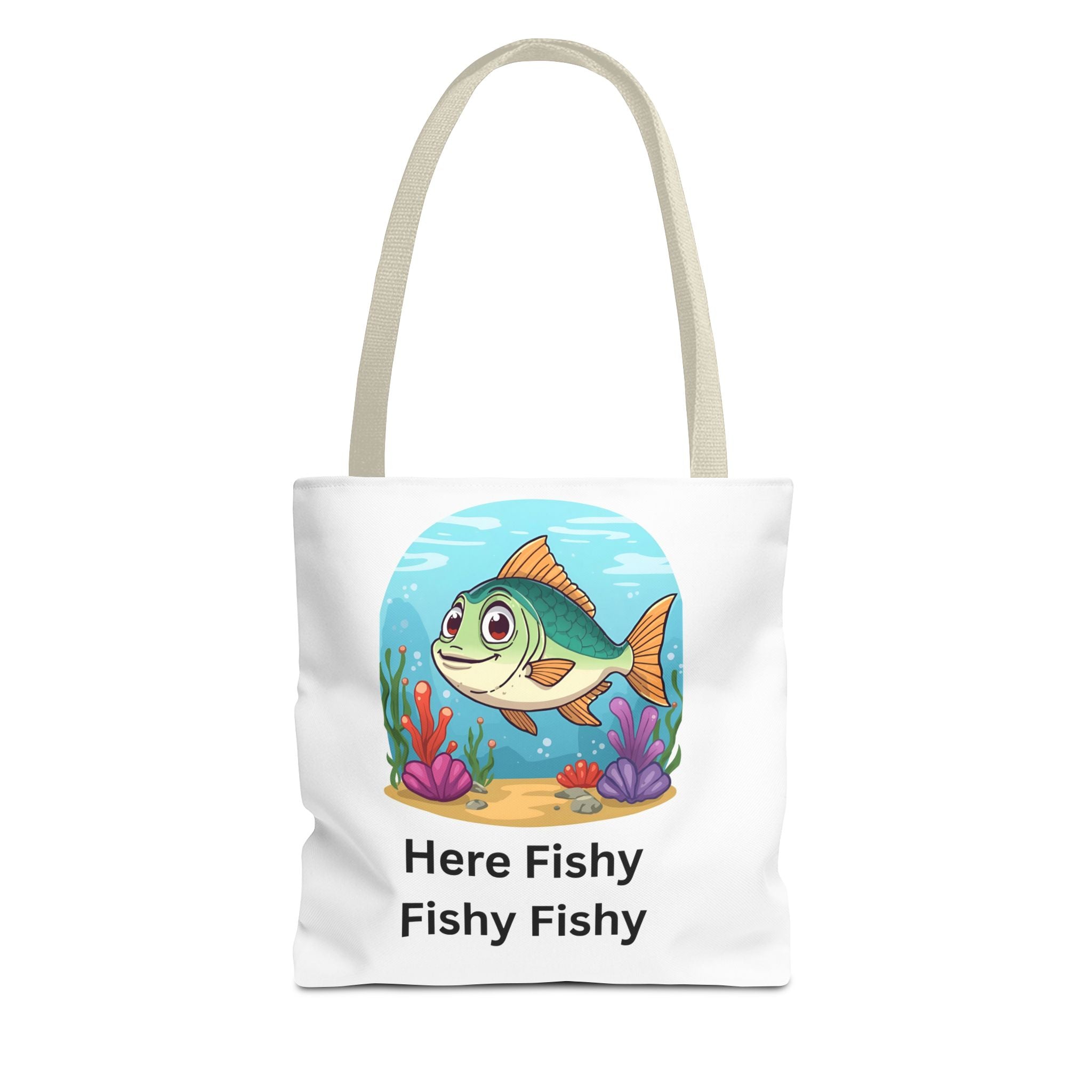 Here Fishy Fishy Fishy Tote Bag (AOP)