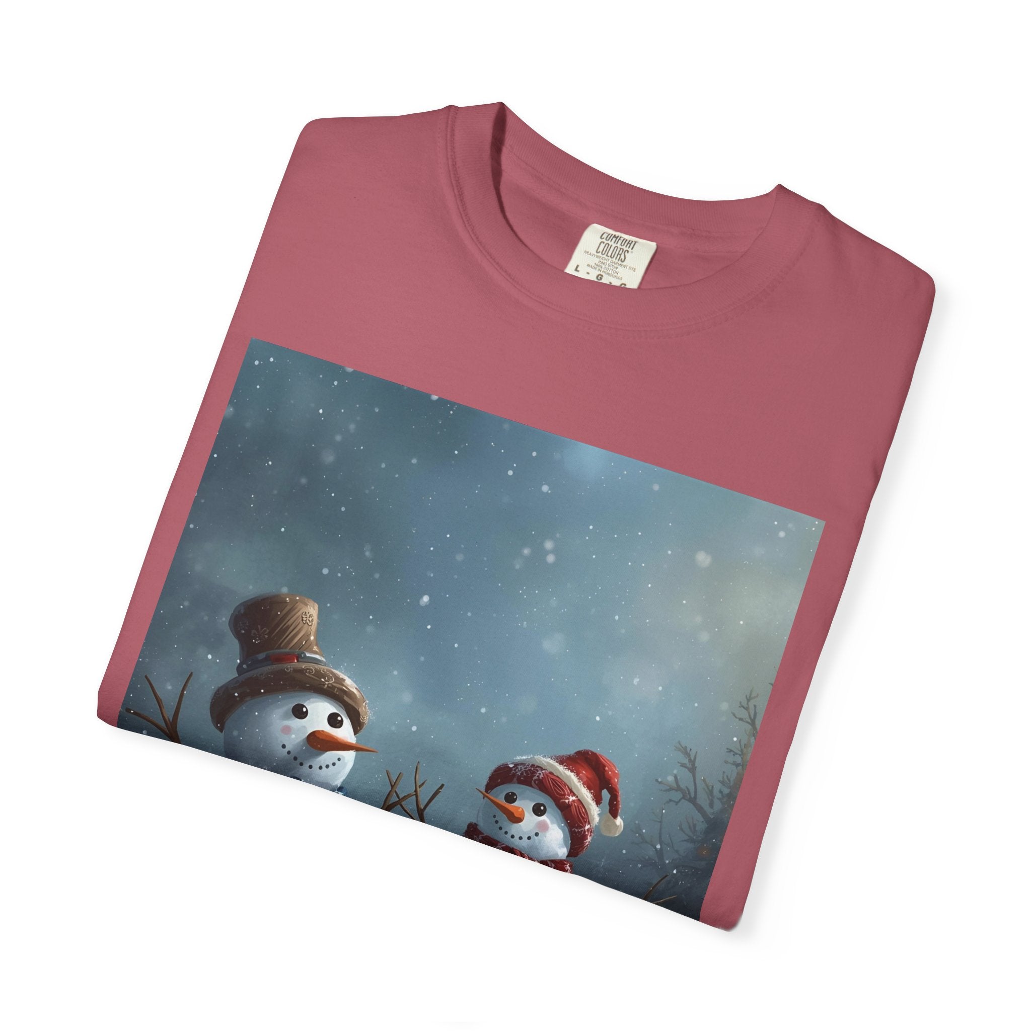 Christmas Winter Snowman T-Shirt, Festive Holiday Tee, Family Holiday Shirt, Cozy Winter Outfit, Seasonal Gift Idea