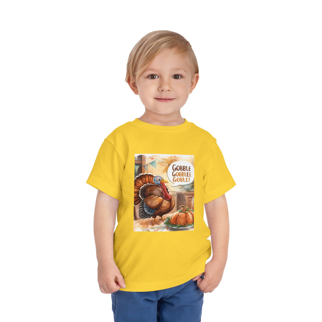 Thanksgiving Turkey Toddler Short Sleeve Tee