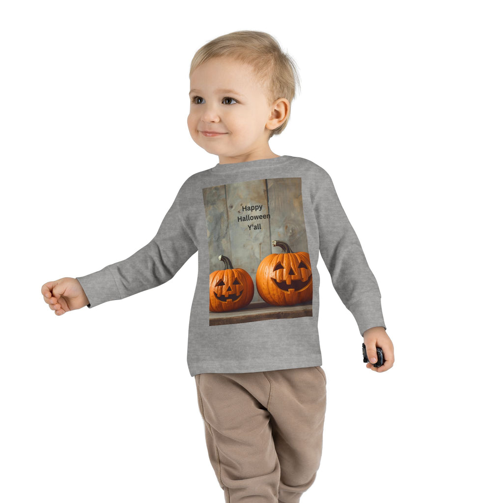 Halloween Pumpkin Toddler Long Sleeve Tee
