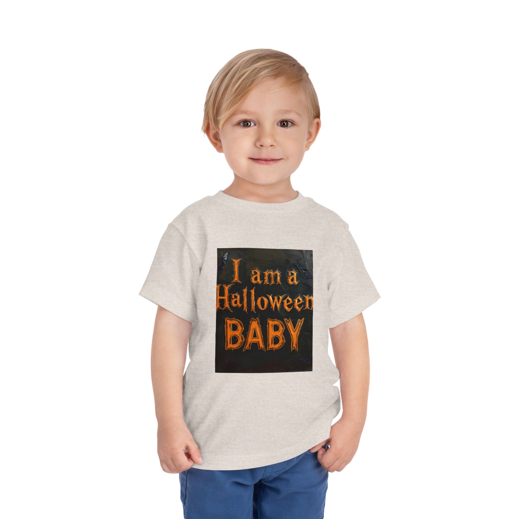 I Am A Halloween Baby Toddler Short Sleeve Tee