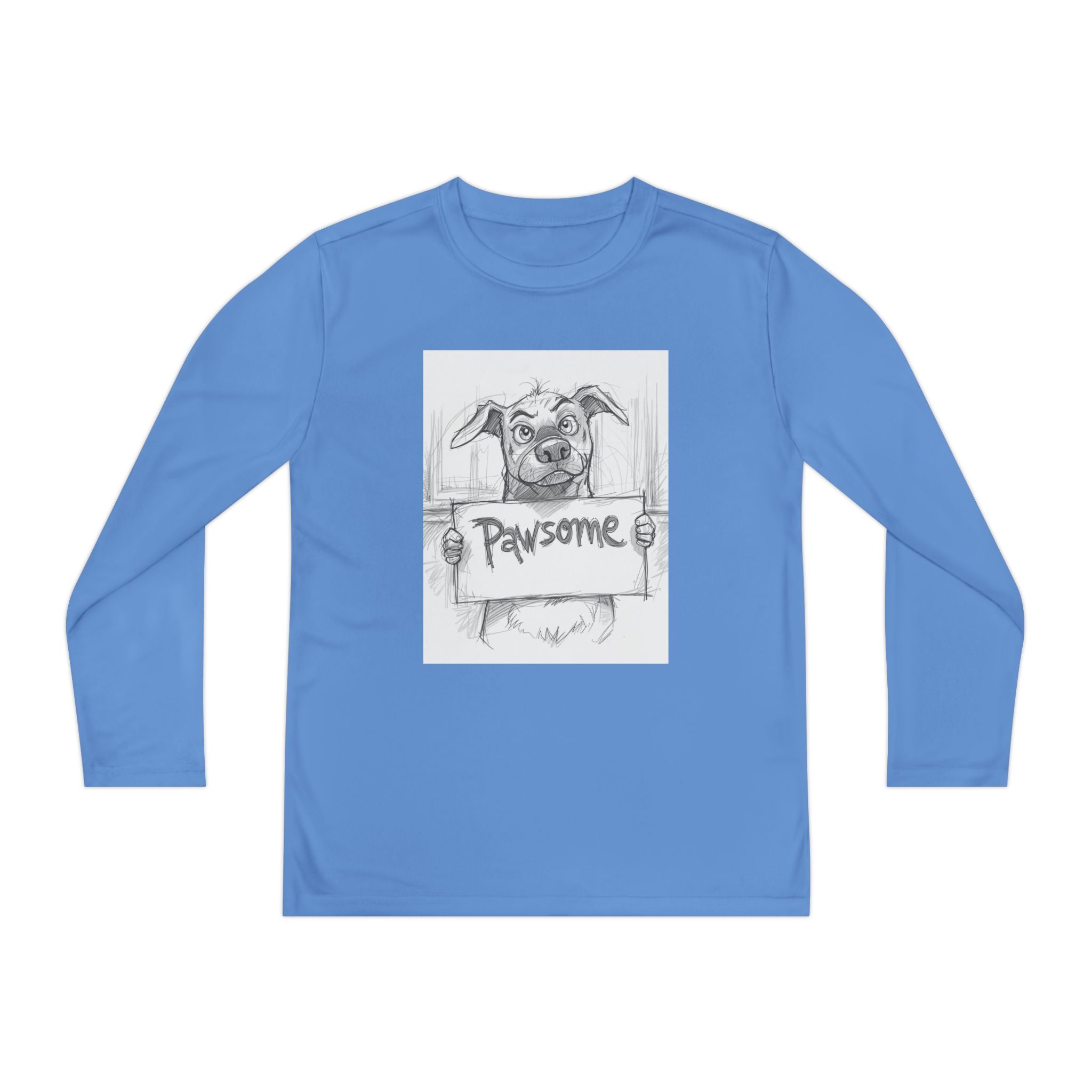 Pawsome Dog Youth Long Sleeve Competitor Tee