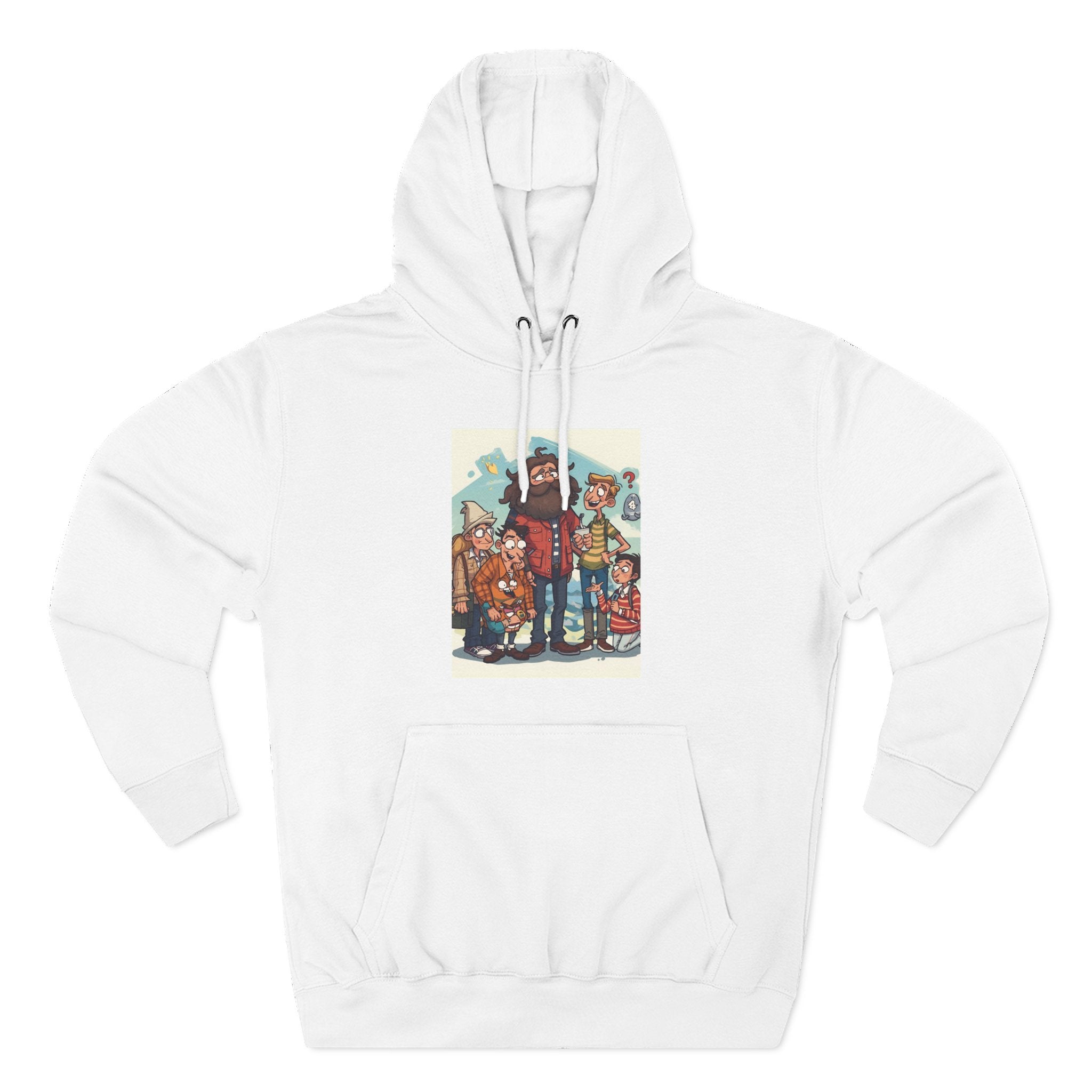 Cozy Family Fun Hoodie, Three-Panel Fleece Sweatshirt, Gift for Parents, Casual Wear, Holiday Apparel, Winter Fashion