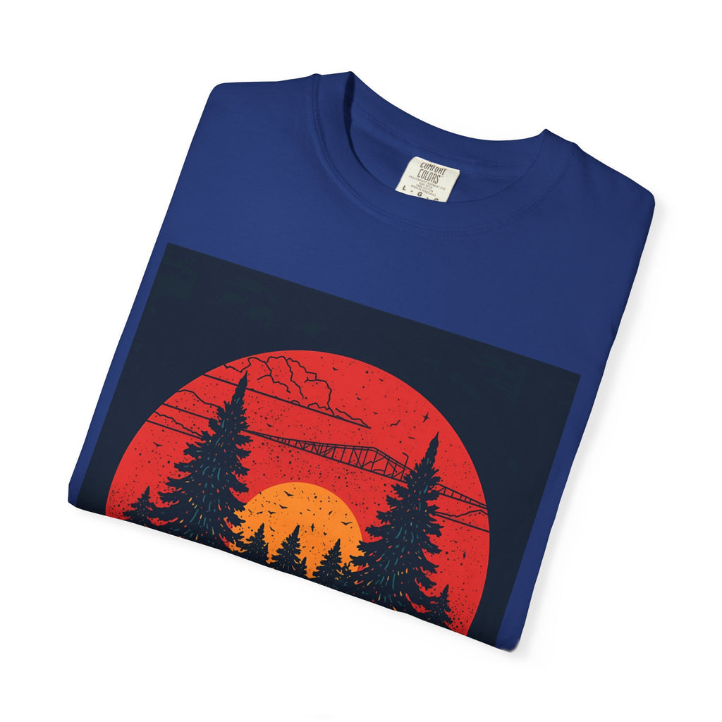 Nature Sunset Unisex T-shirt, Outdoor Adventure Tee, Camping Shirt, Hiking Gear, Mens and Womens Apparel