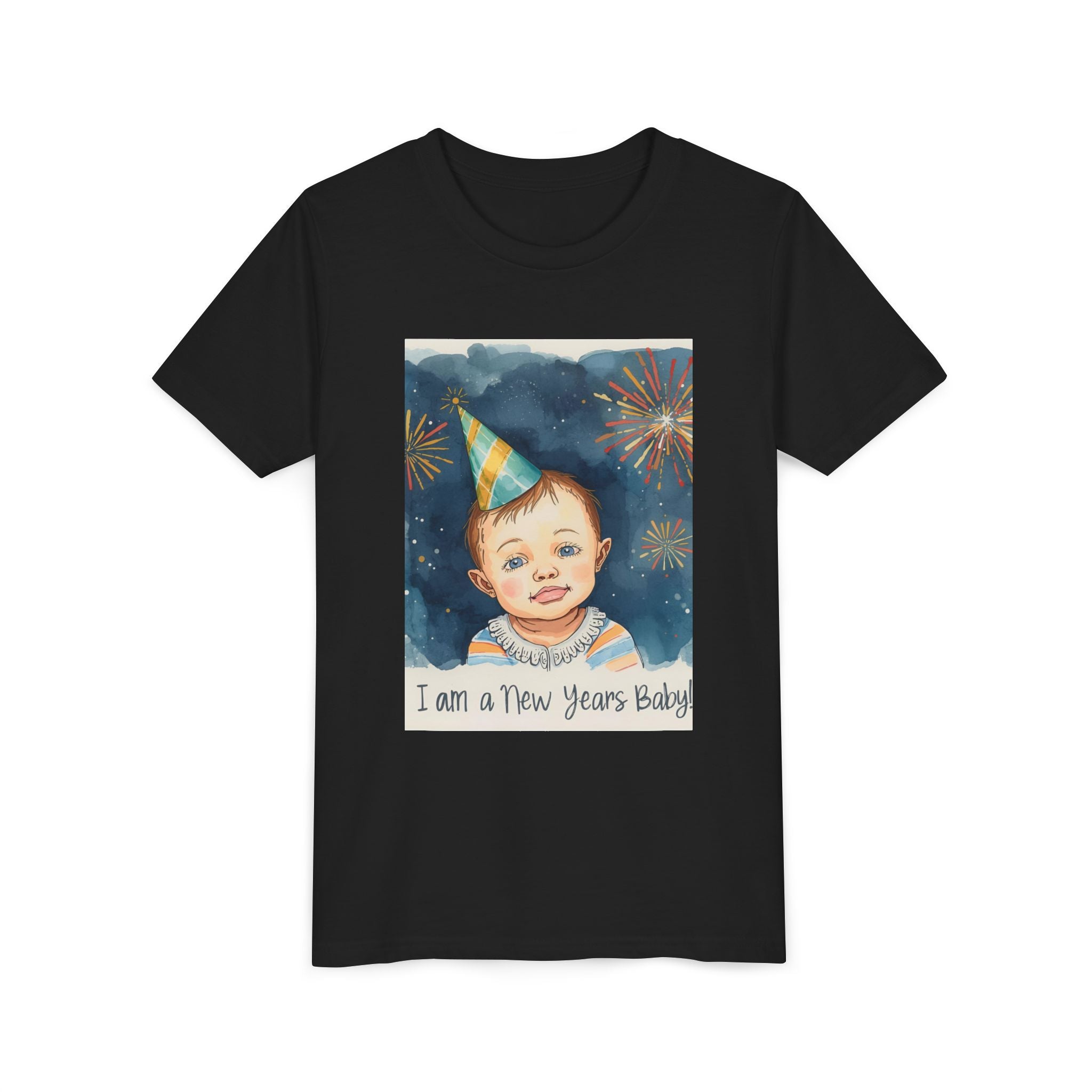 I Am A New Years Baby Youth Short Sleeve Tee