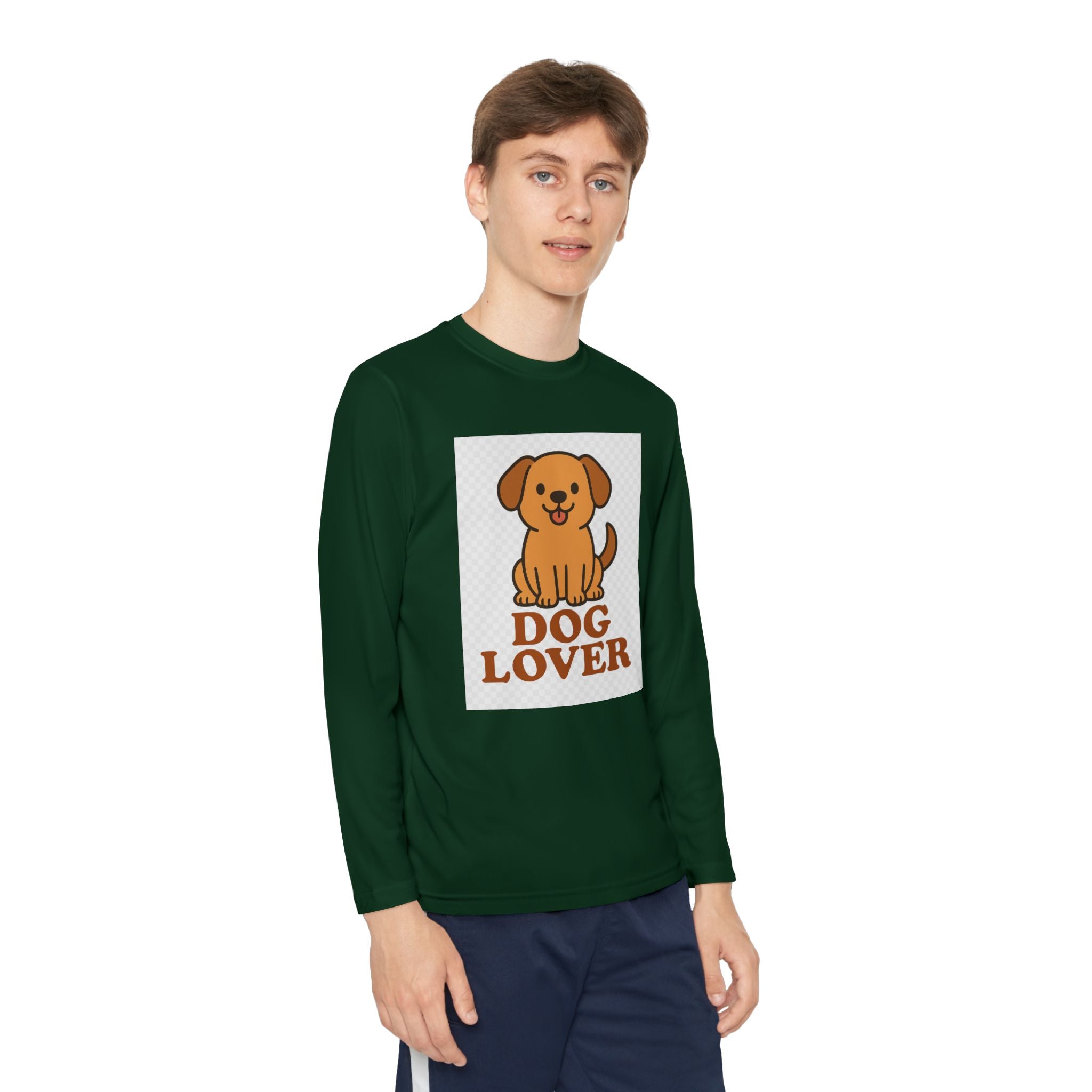 Dog Lover Youth Long Sleeve Competitor Tee