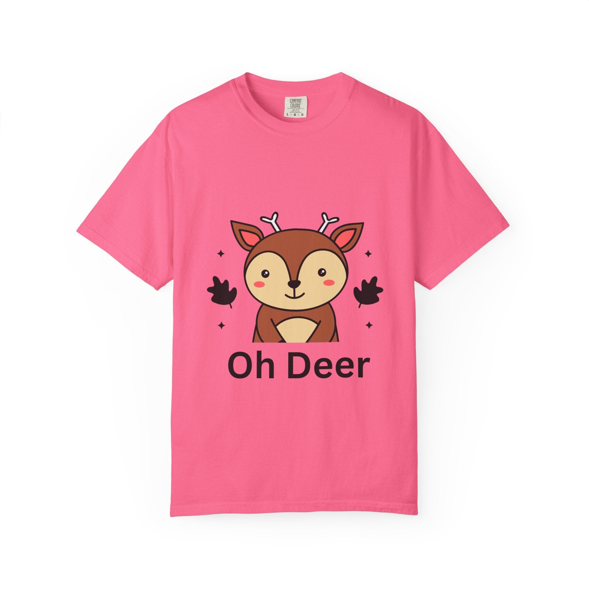 Cute Animal Graphic T-Shirt, Oh Deer Tee, Gift for Animal Lovers, Funny Shirt for Family, Casual Wear, Unisex Fashion