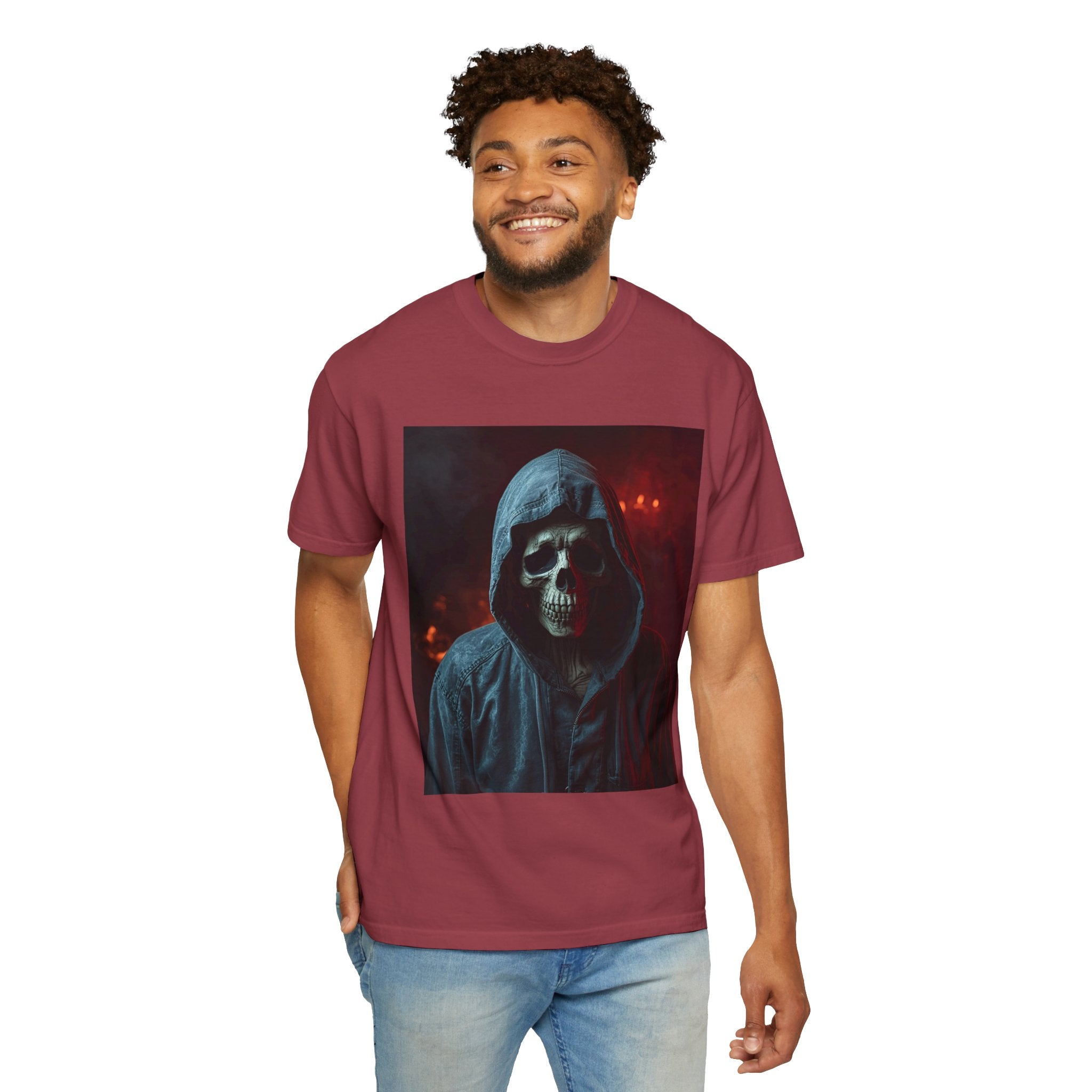 Gothic Skull T-Shirt | Unisex Vintage Tee, Halloween Shirt, Edgy Graphic Top, Unique Gift for Him/Her, Urban Style Wear