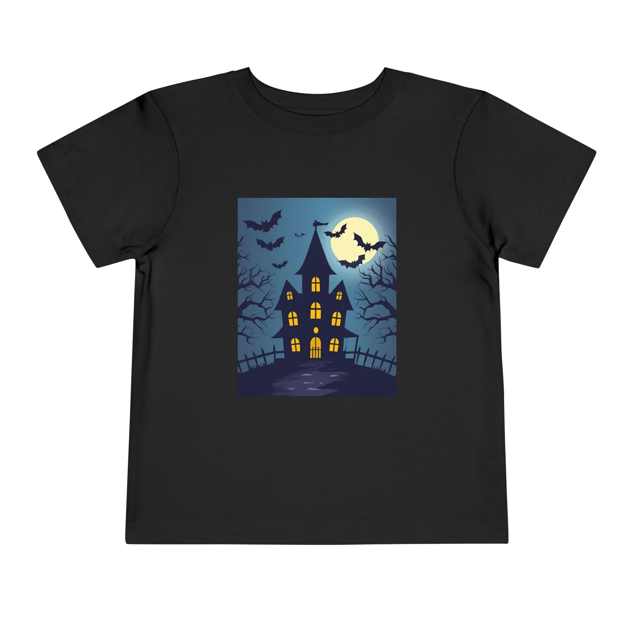Toddler Halloween T-Shirt, Spooky Haunted House Tee, Kids Halloween Costume, Toddler Witch Shirt, Halloween Party Outfit