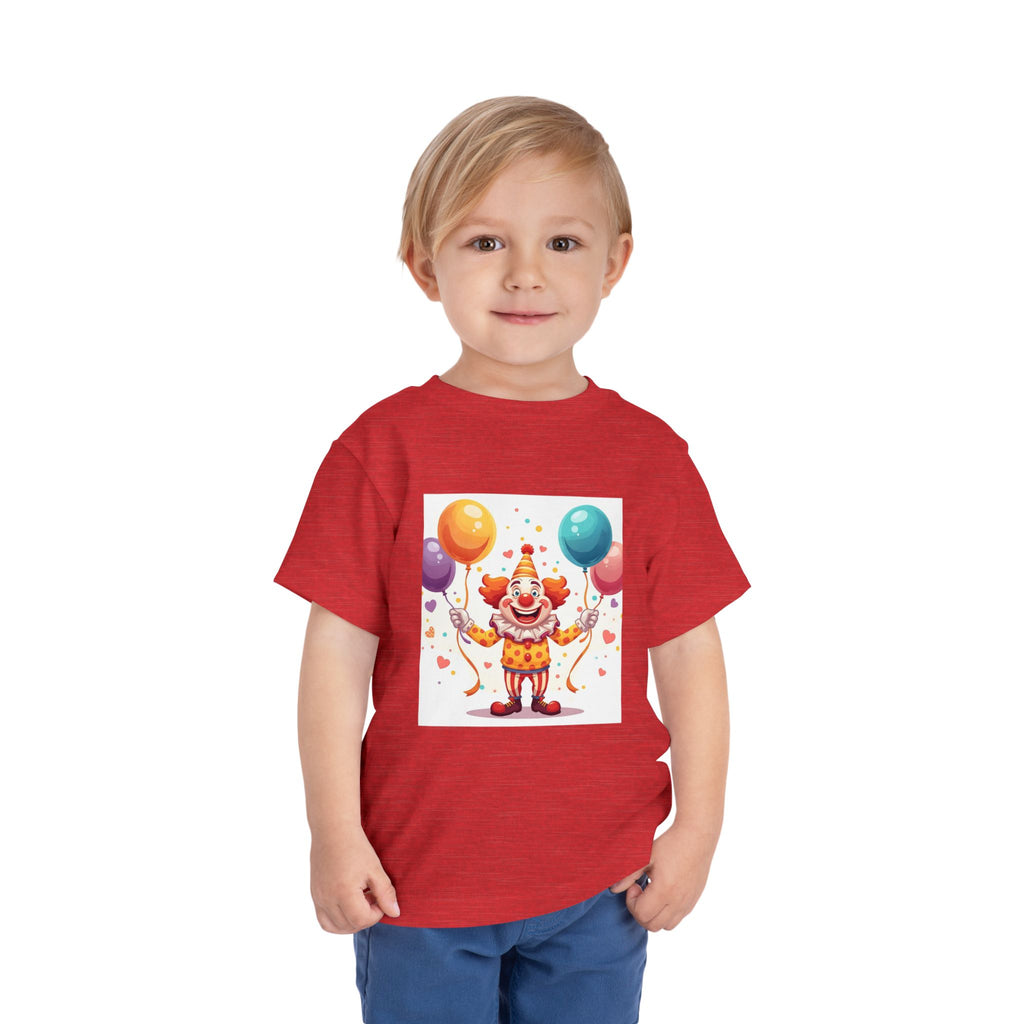 Funny Clown Toddler Short Sleeve Tee