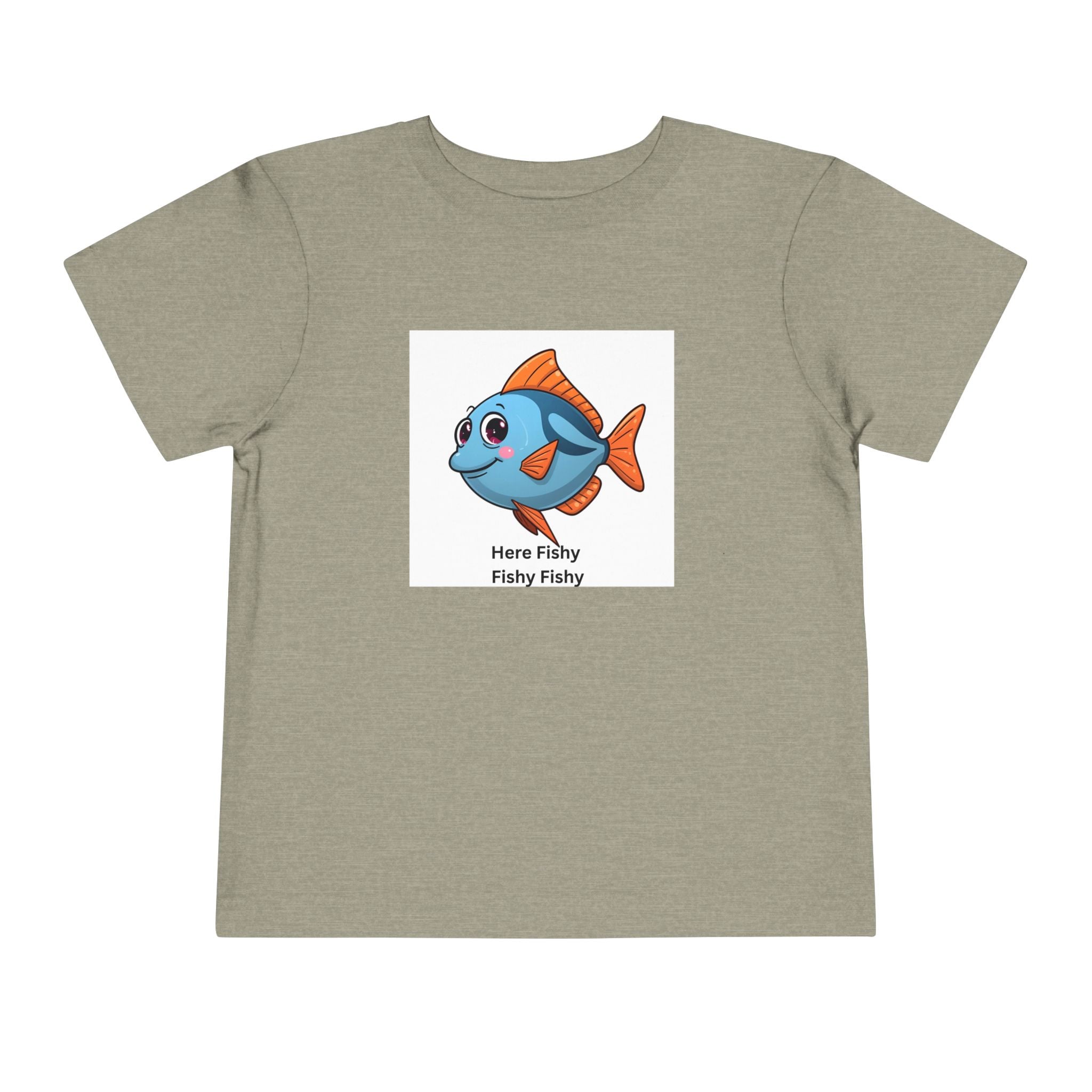 Here Fishy Fishy Fishy Toddler Short Sleeve Tee