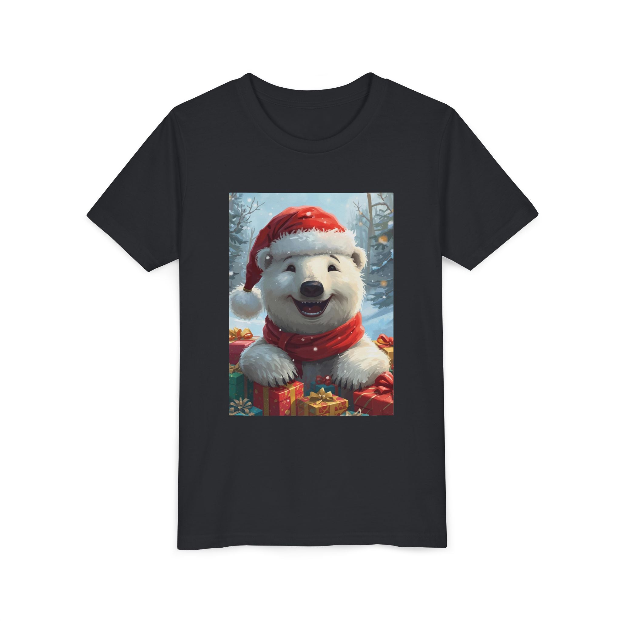 Christmas Bear Youth Short Sleeve Tee