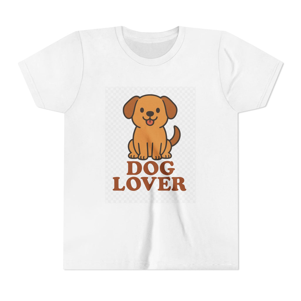 Cute Dog Lover Youth T-Shirt, Pet Lover Gift, Animal Tee, Kids Dog Shirt, Birthday Present for Kids, Fun Youth Apparel