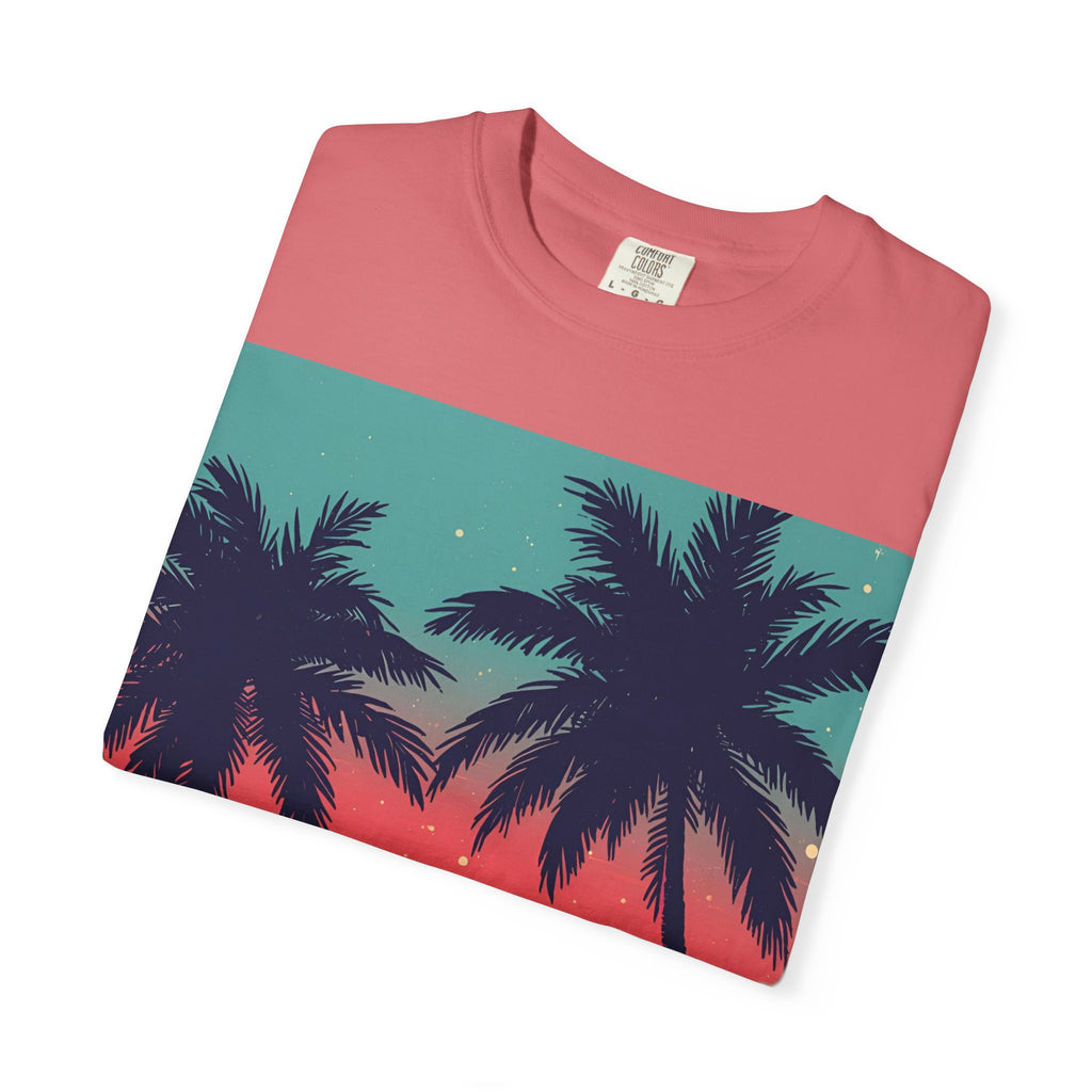 Tropical Sunset Unisex Garment-Dyed T-shirt