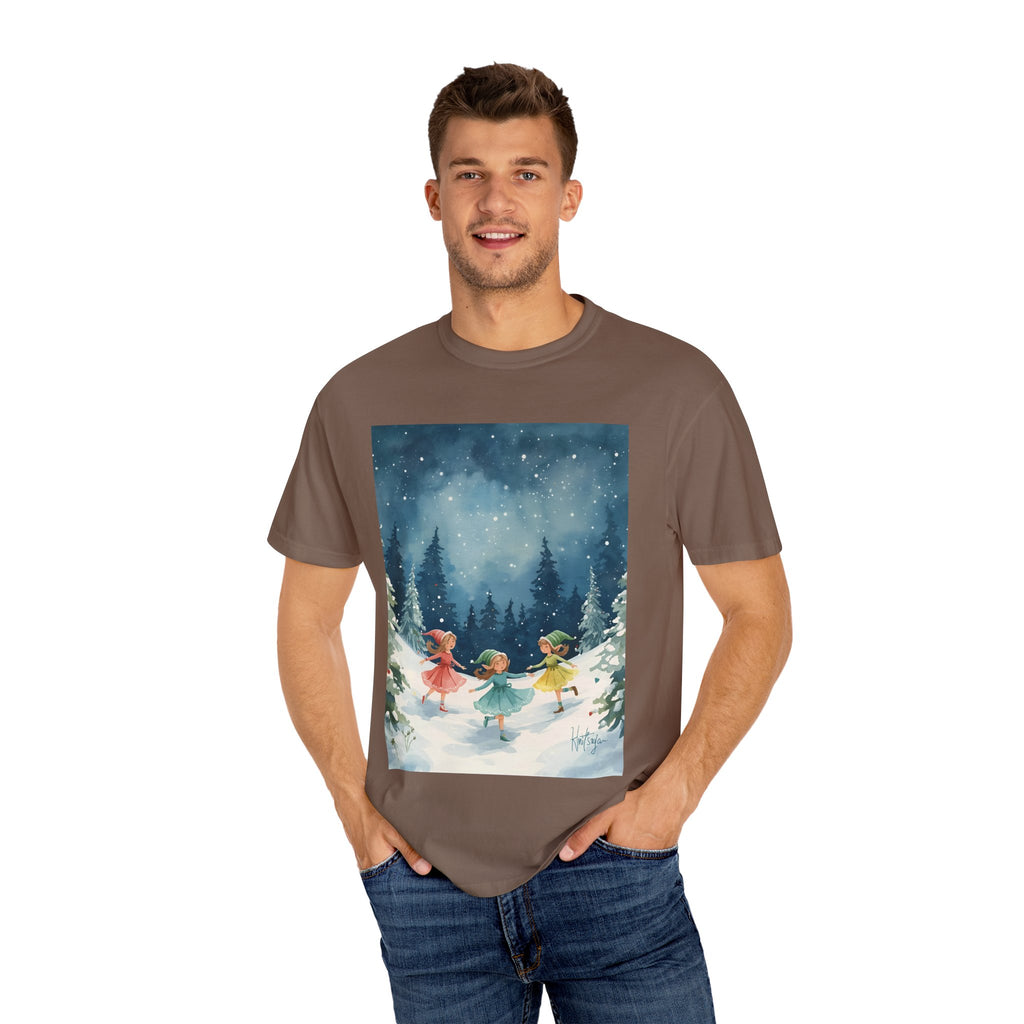 Winter Wonderland T-Shirt, Holiday Gift, Unisex Tee, Cozy Winter Apparel, Snowy Scene Shirt, Christmas Fashion