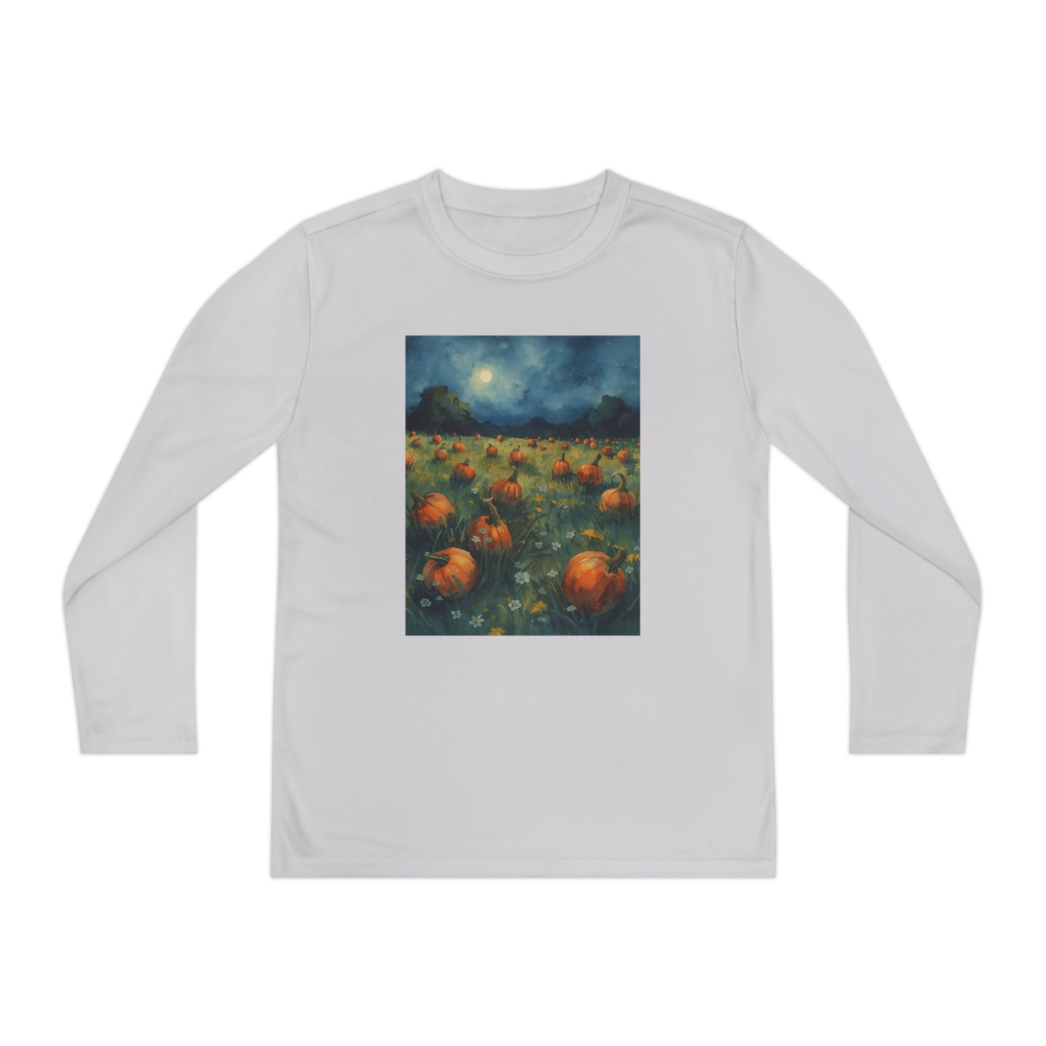 Youth Pumpkin Patch Long Sleeve Tee, Fall Fashion, Kids Apparel, Halloween Outfit, Pumpkin Lovers Gift, Cozy Autumn Shirt