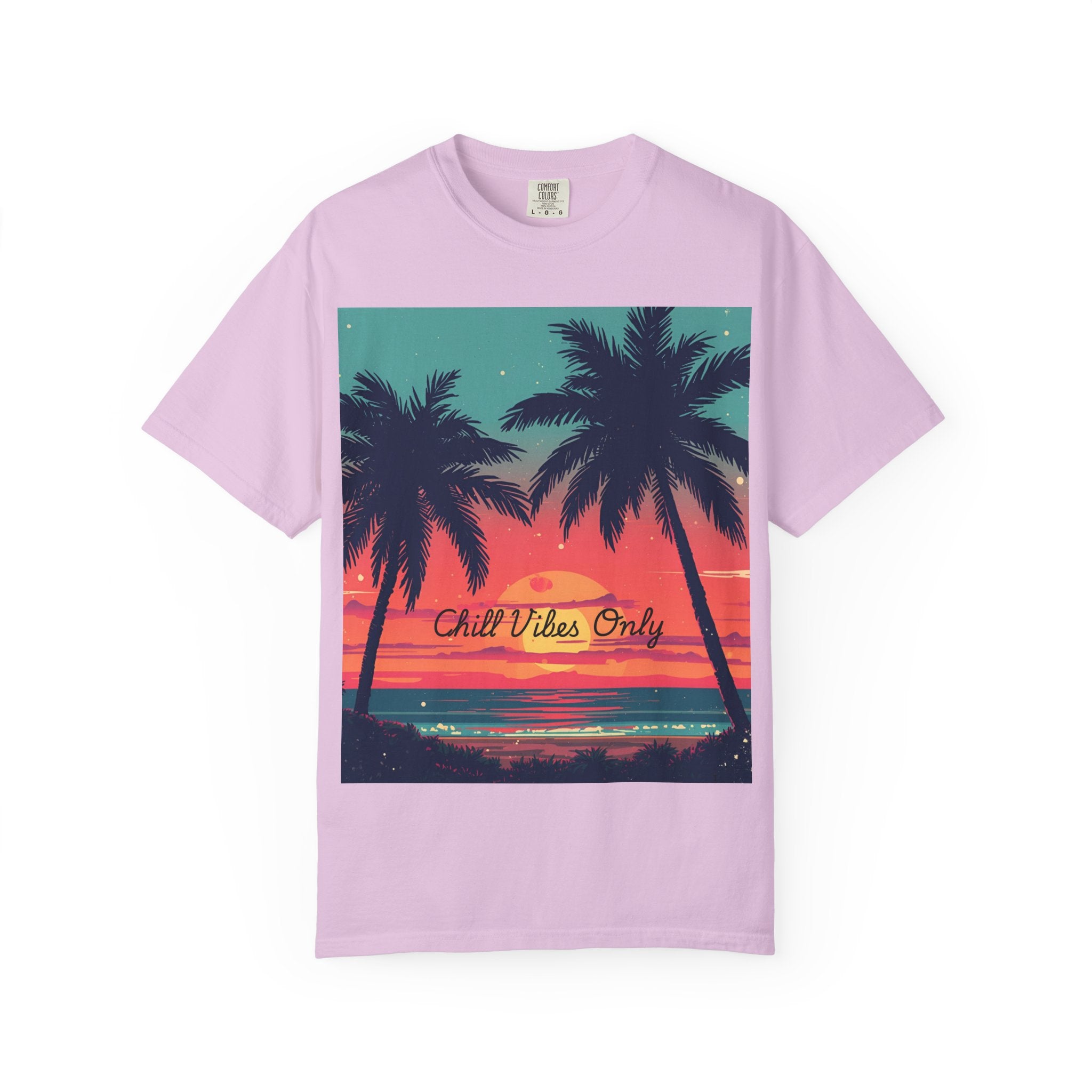 Tropical Sunset Unisex Garment-Dyed T-shirt