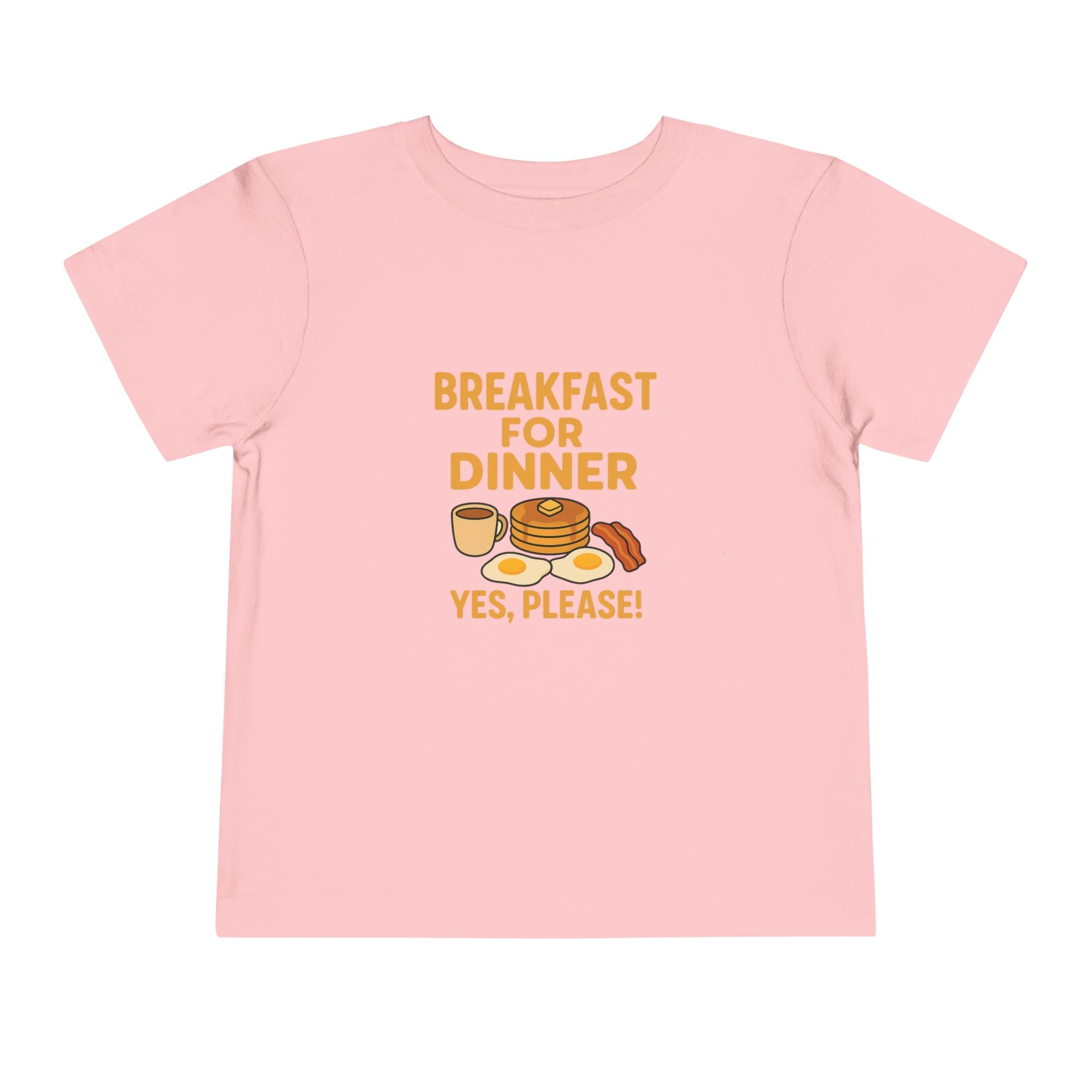 Breakfast For Dinner Toddler Short Sleeve Tee