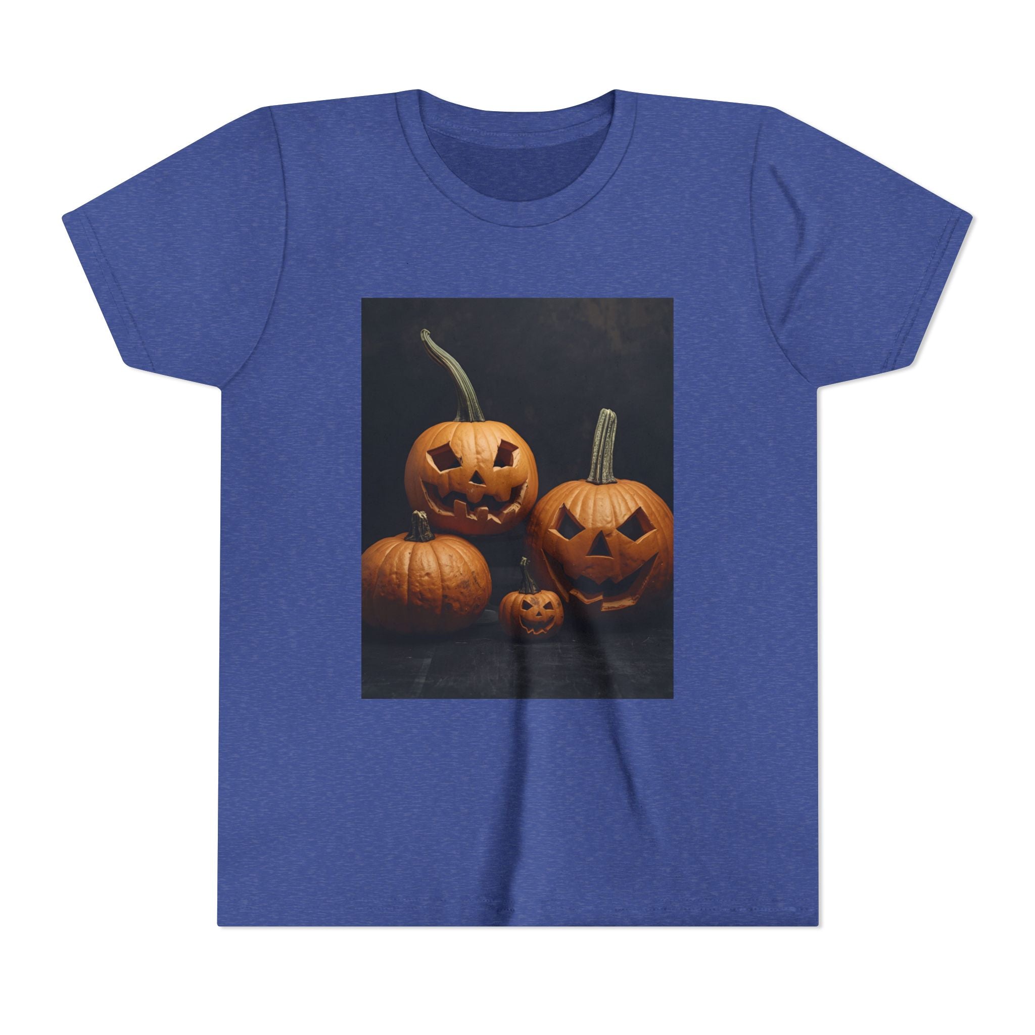 Spooky Halloween Pumpkin Youth Short Sleeve Tee