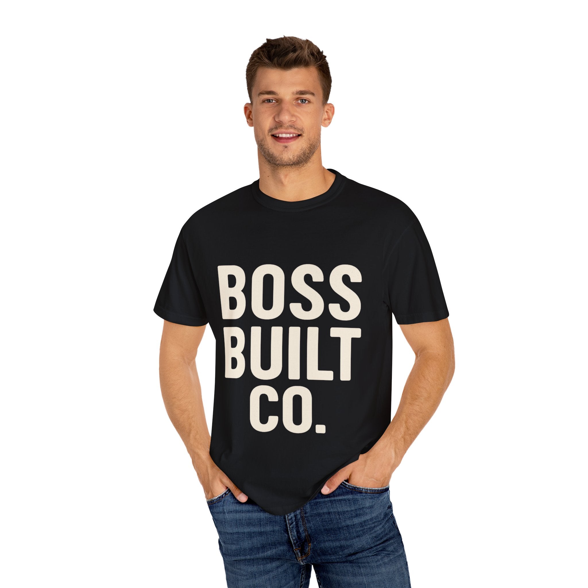 Boss Built Co. Graphic T-Shirt — Bold Logo Tee for Entrepreneurs & Makers