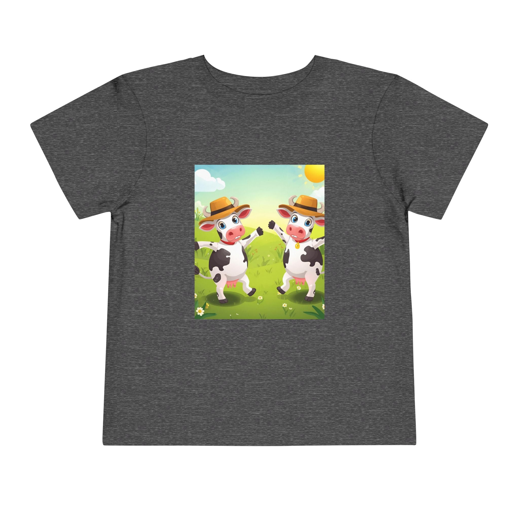 Cute Cow Fun Farm Toddler Short Sleeve Tee
