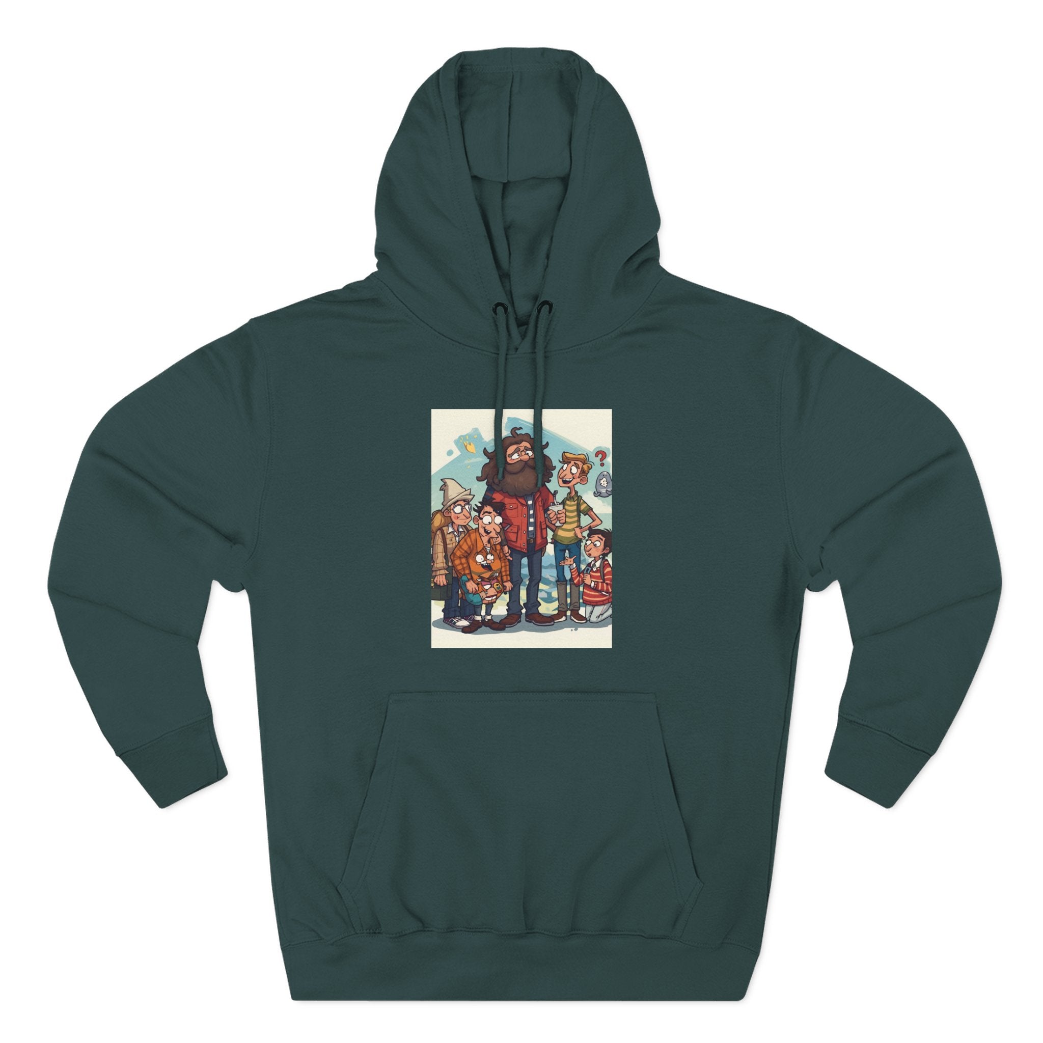 Cozy Family Fun Hoodie, Three-Panel Fleece Sweatshirt, Gift for Parents, Casual Wear, Holiday Apparel, Winter Fashion