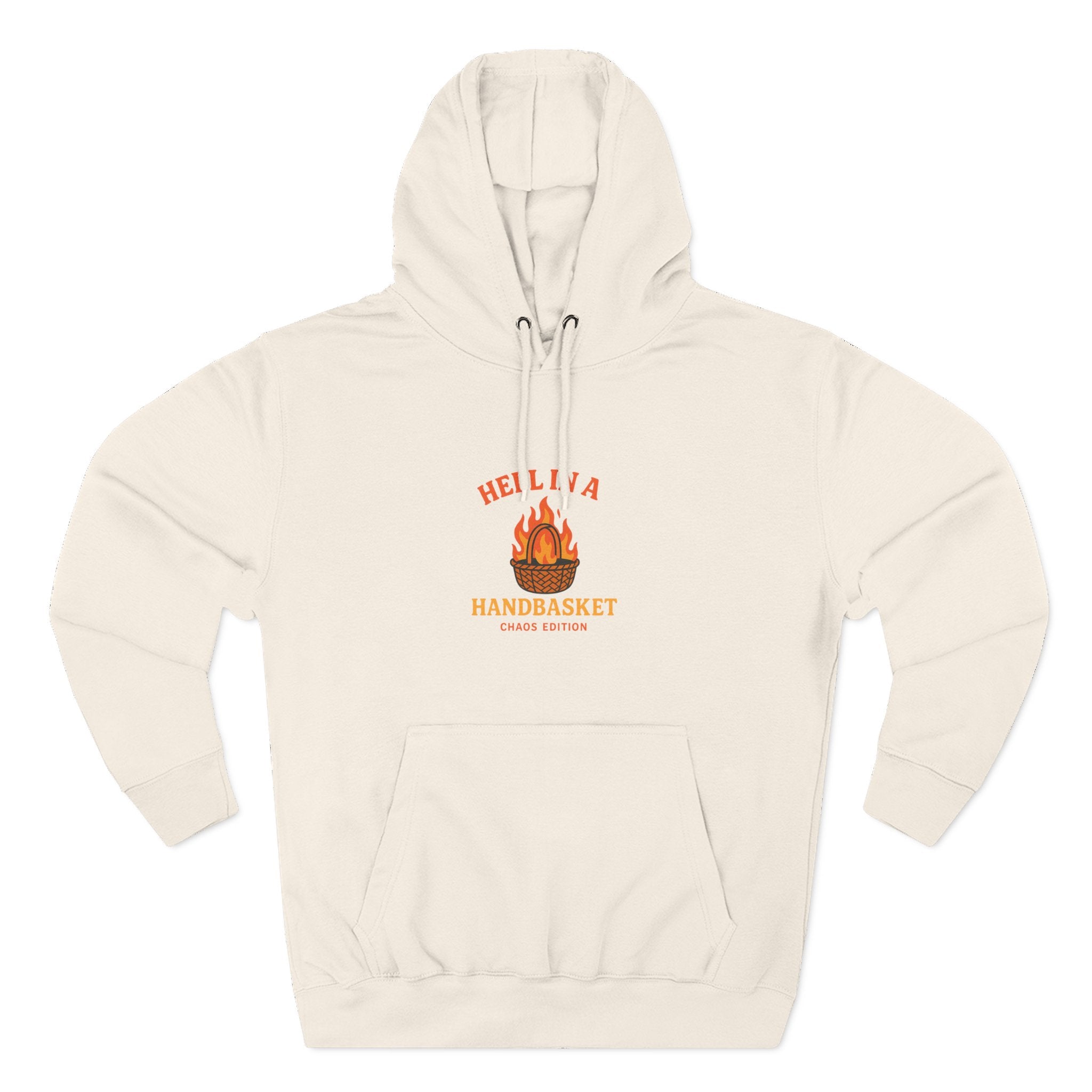 Hell In A HandBasket Funny Three-Panel Fleece Hoodie