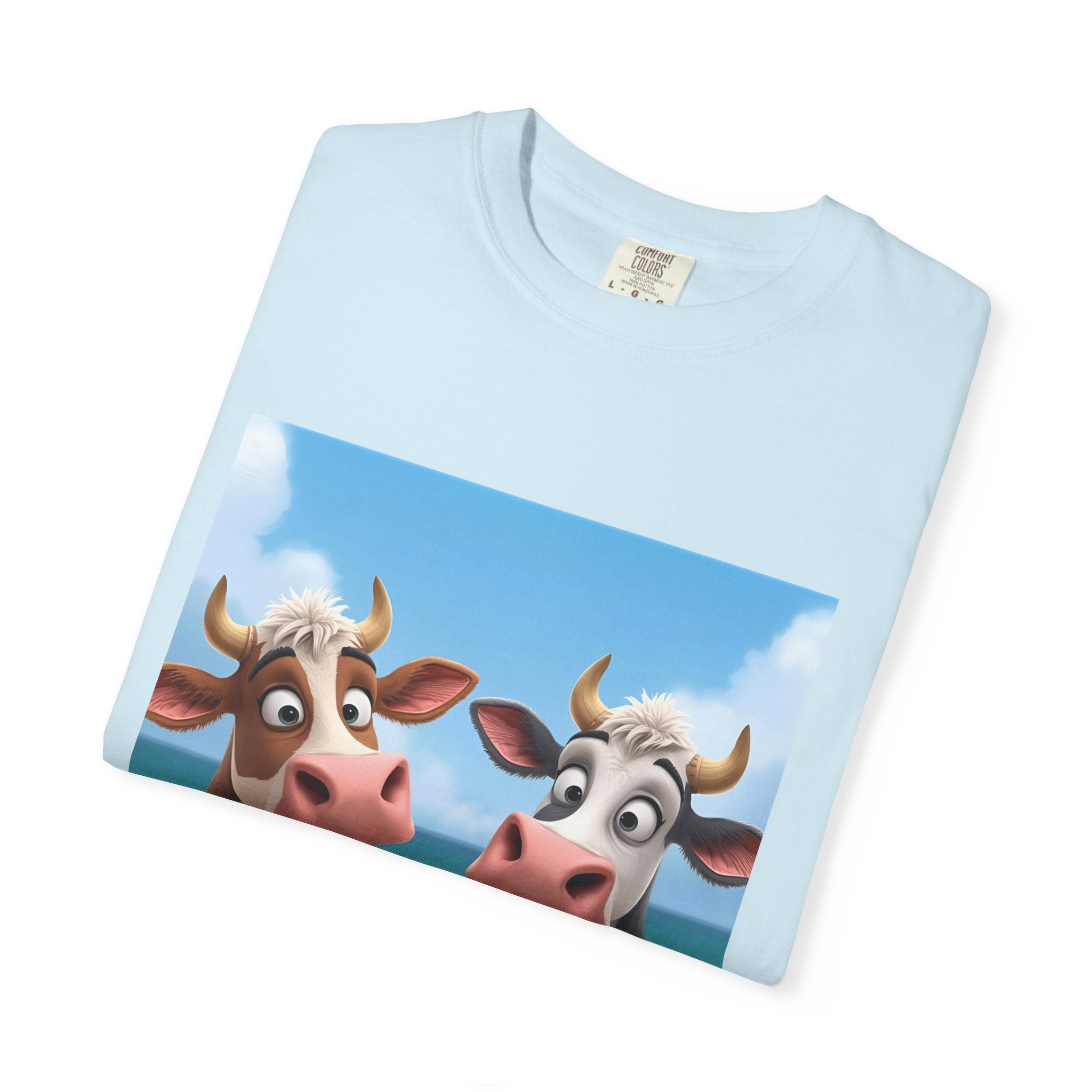 Cute Cow Ice Cream T-Shirt, Fun Summer Tee, Animal Lover Gift, Unisex Casual Top, Beach Vibes Apparel, Cute Gift for Friends