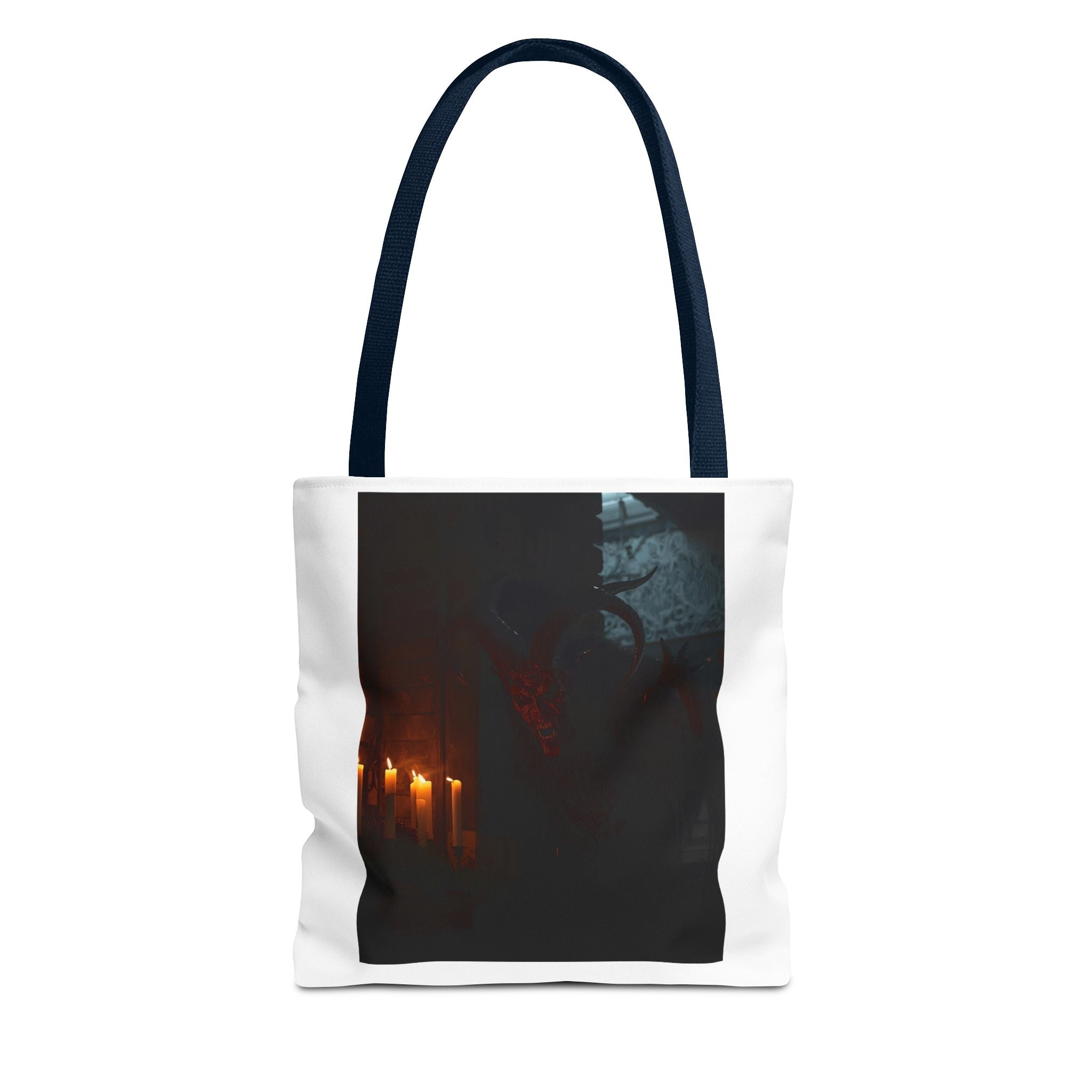 Spooky Halloween Pumpkin Shadow Tote Bag (AOP)