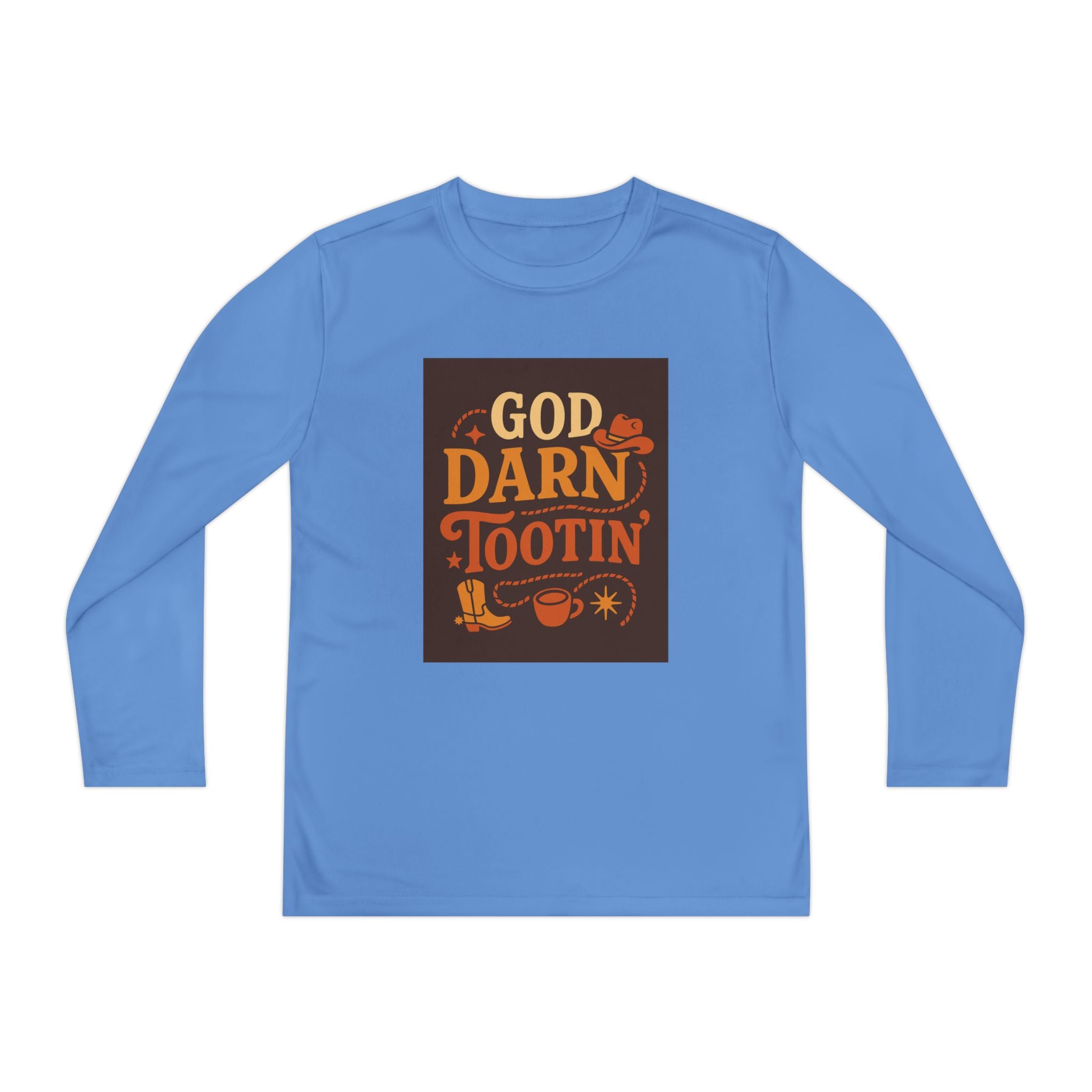 God Darn Tootin Youth Long Sleeve Competitor Tee