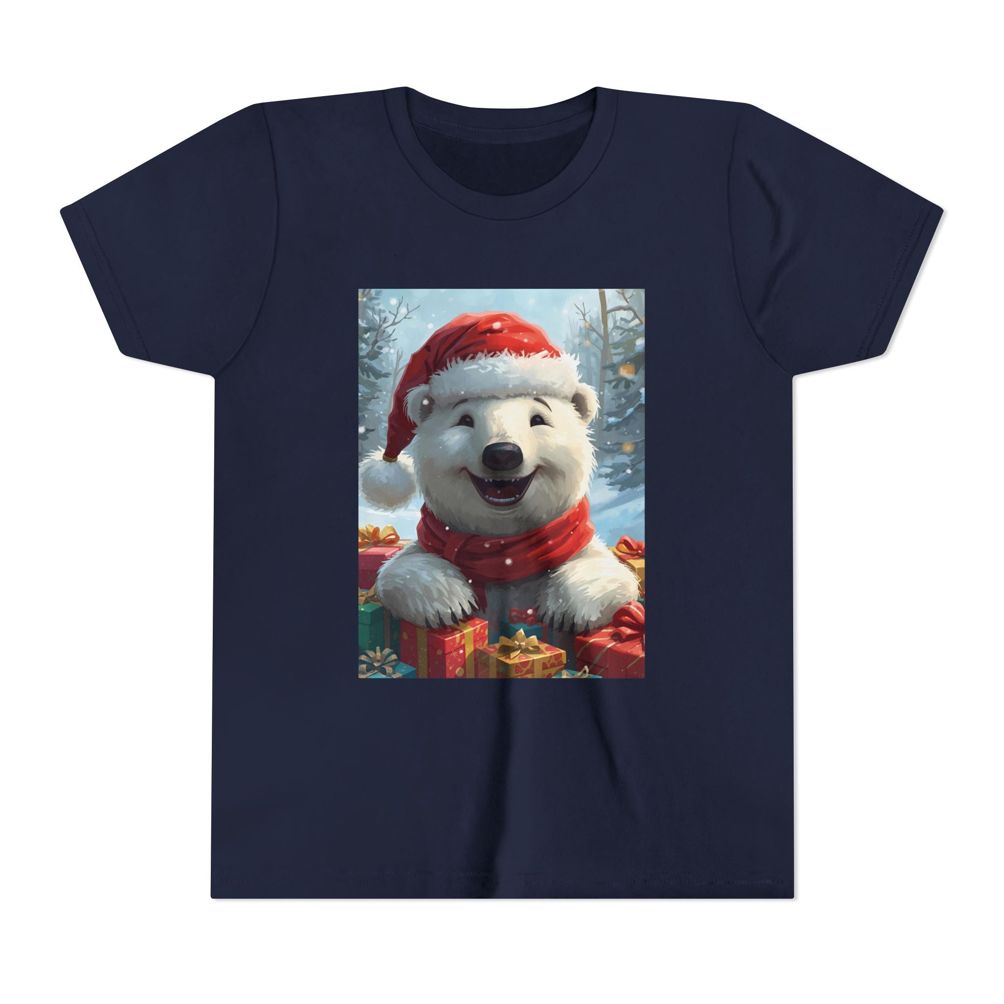 Christmas Bear Youth Short Sleeve Tee