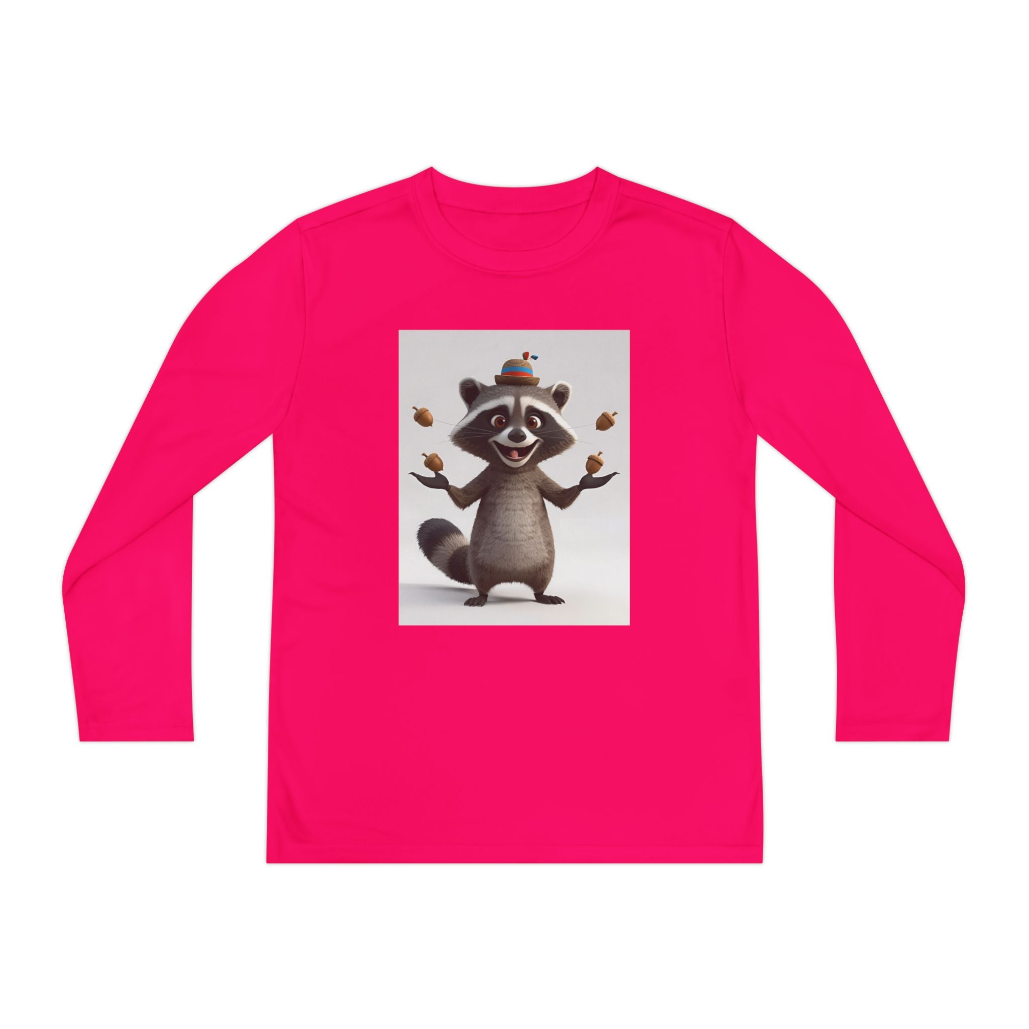 Raccoon Youth Long Sleeve Competitor Tee