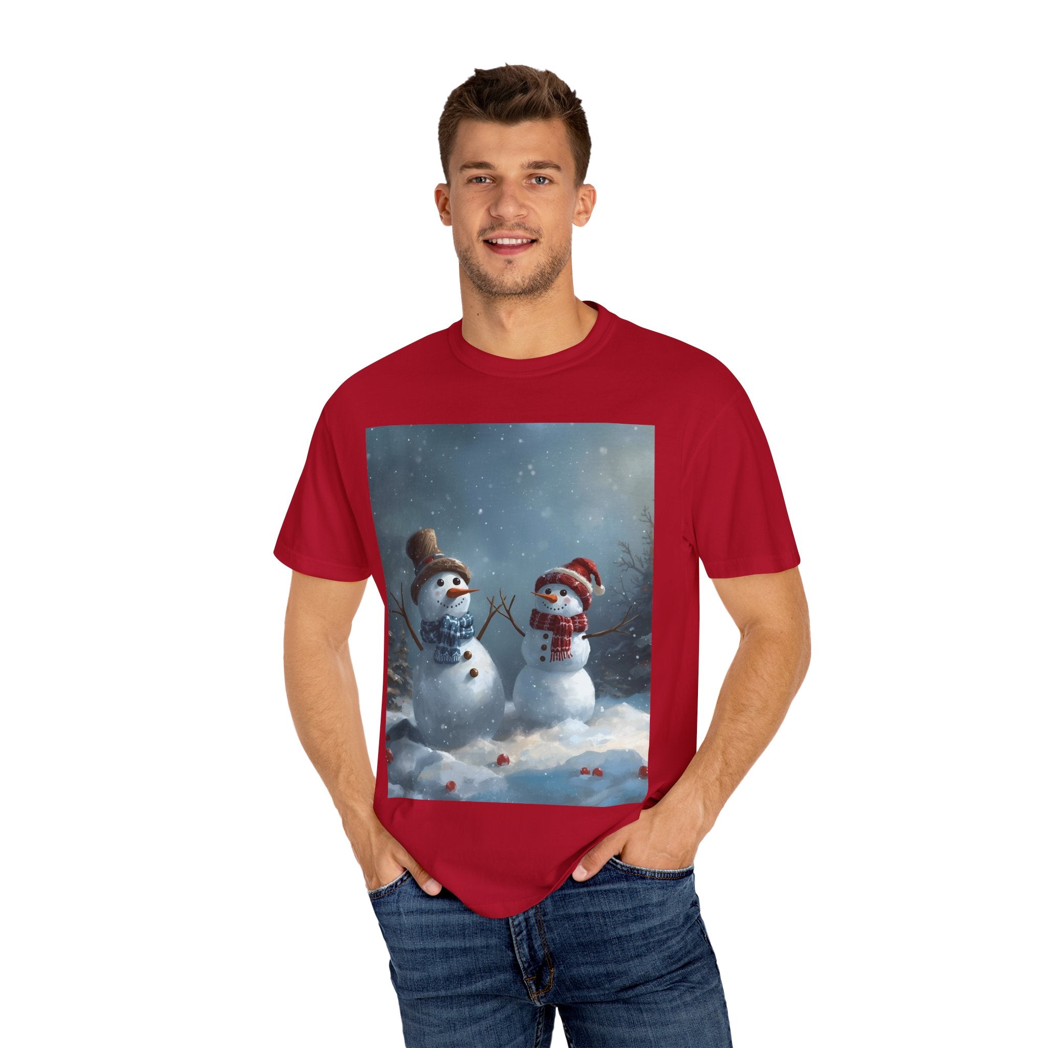 Christmas Winter Wonderland Snowman T-Shirt | Cozy Holiday Tee, Christmas Gift, Unisex Apparel, Seasonal Fashion, Winter Vibes