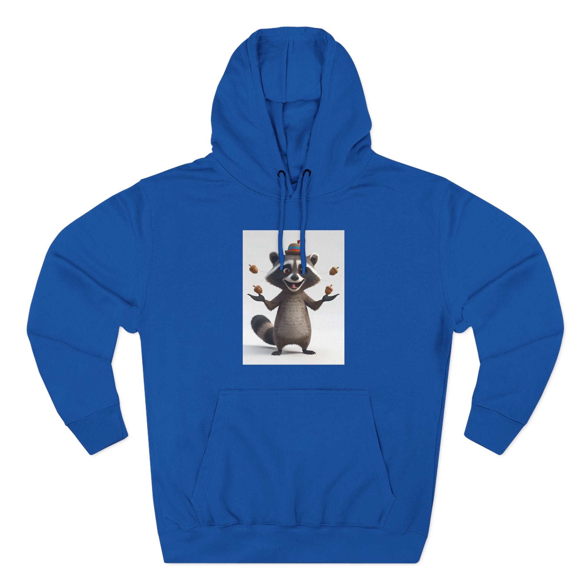 Raccoon Three-Panel Fleece Hoodie