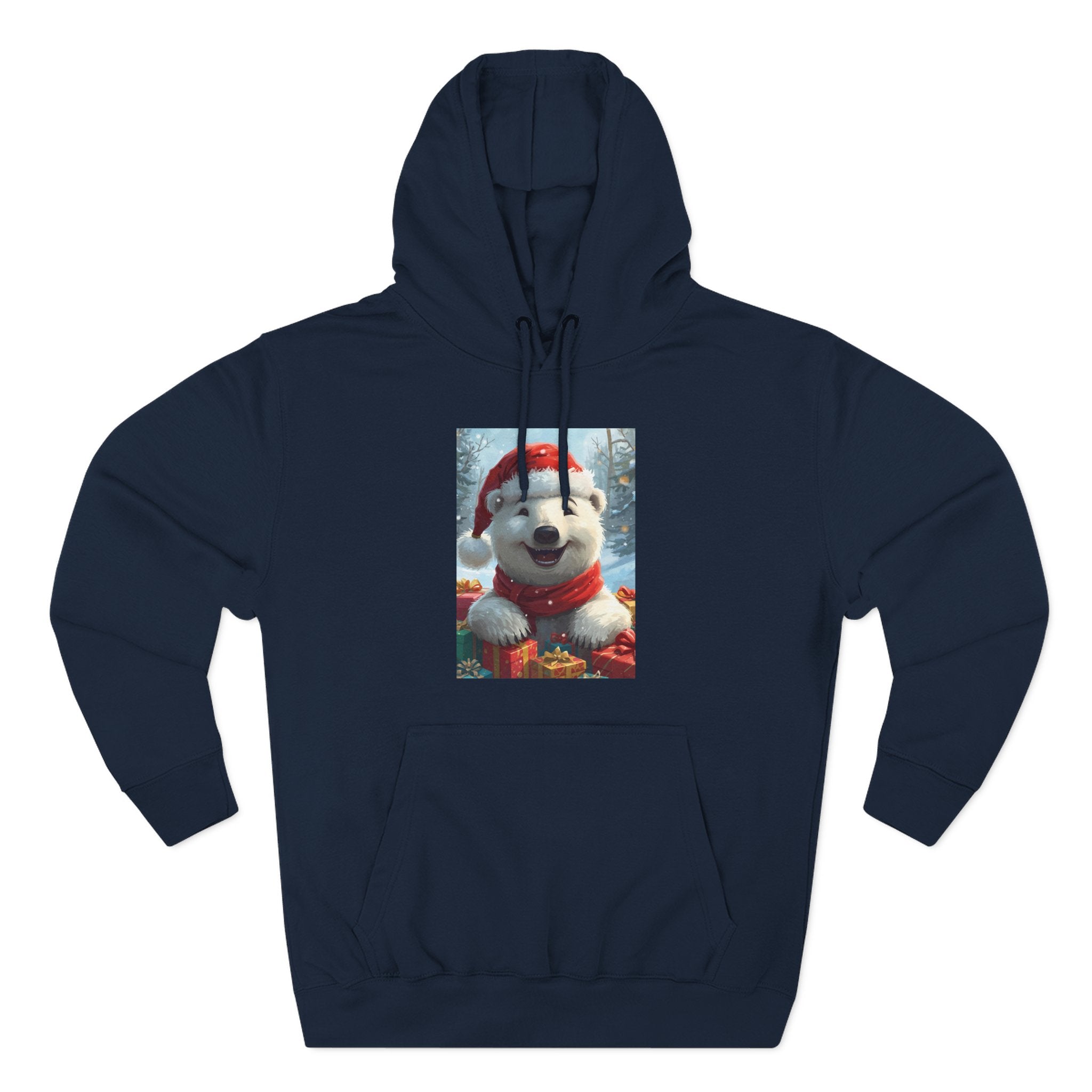 Cozy Winter Hoodie, Festive Fleece Sweatshirt with Cute Holiday Design, Perfect for Christmas Gifts, Casual Winter Wear, Dog Lover Apparel