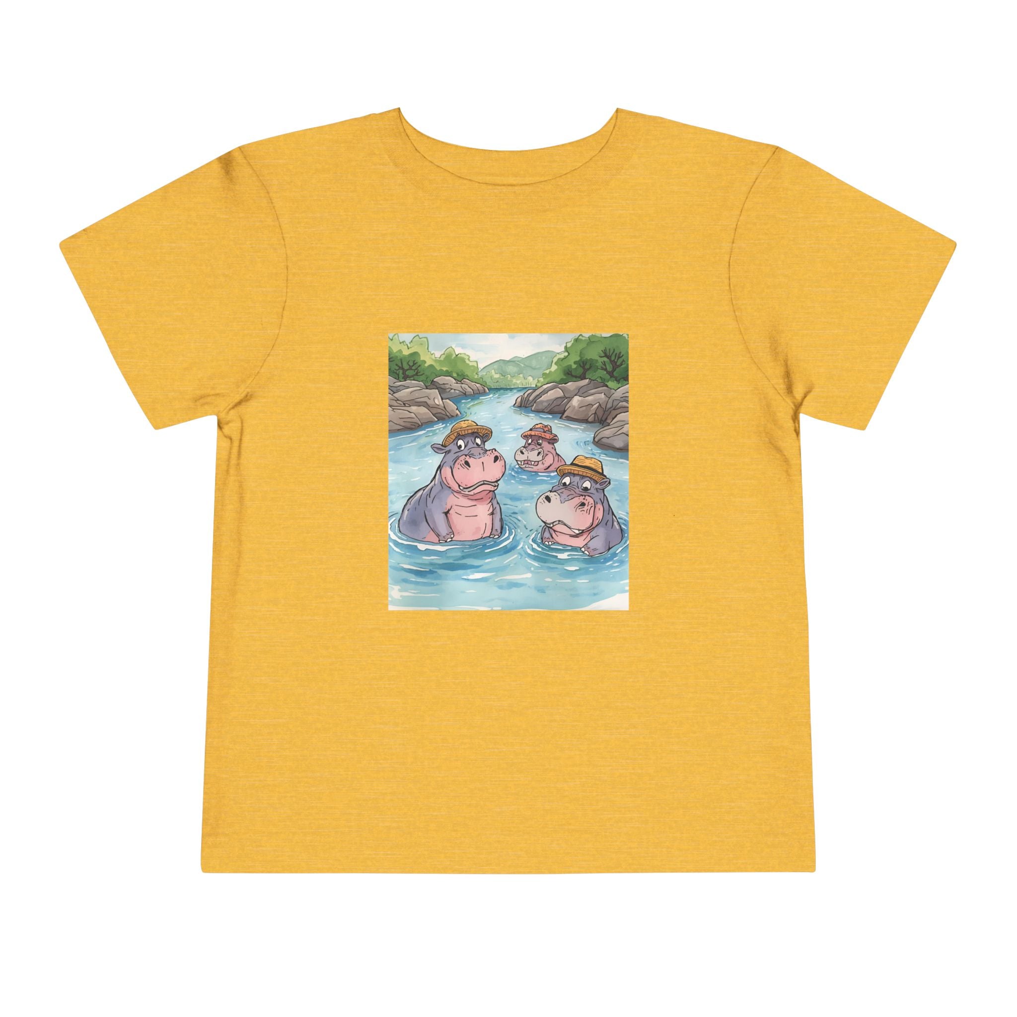 Hippo Cute Toddler Short Sleeve Tee