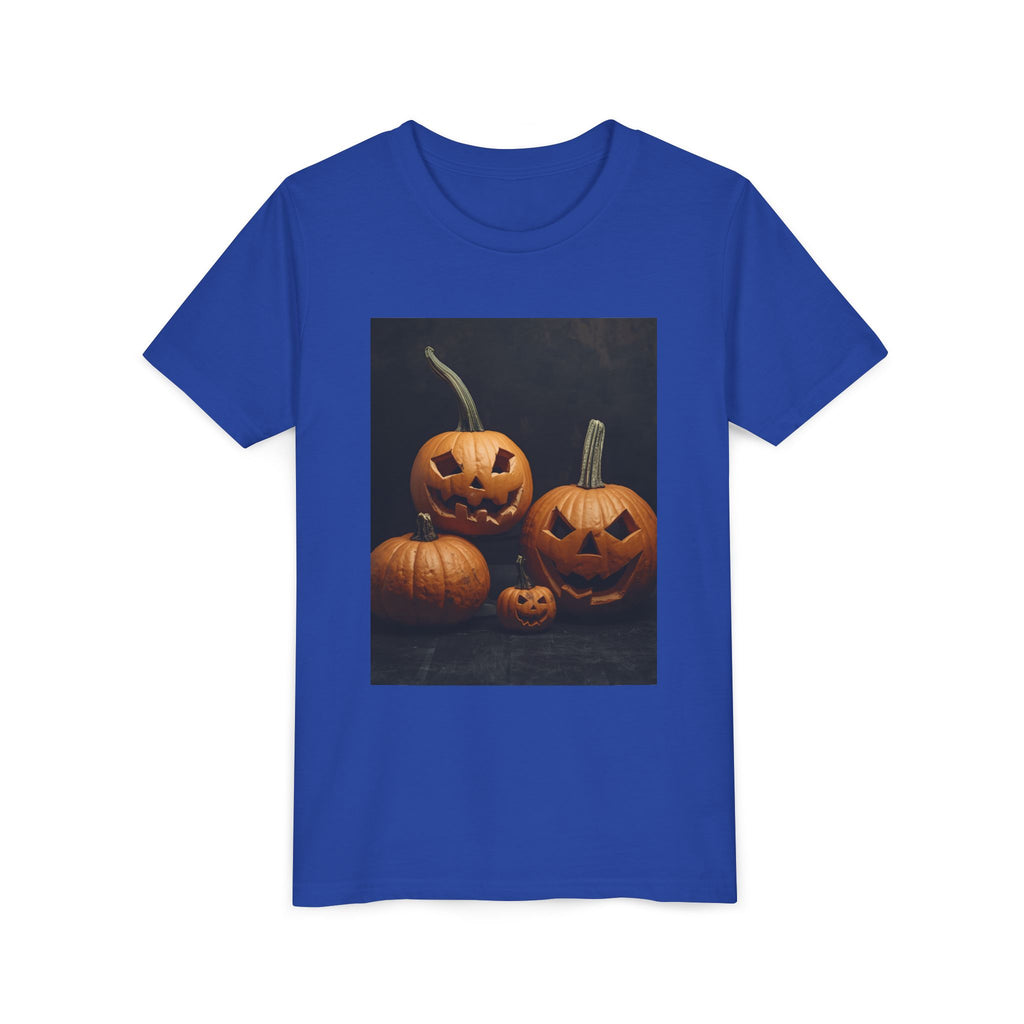 Spooky Halloween Pumpkin Youth Short Sleeve Tee