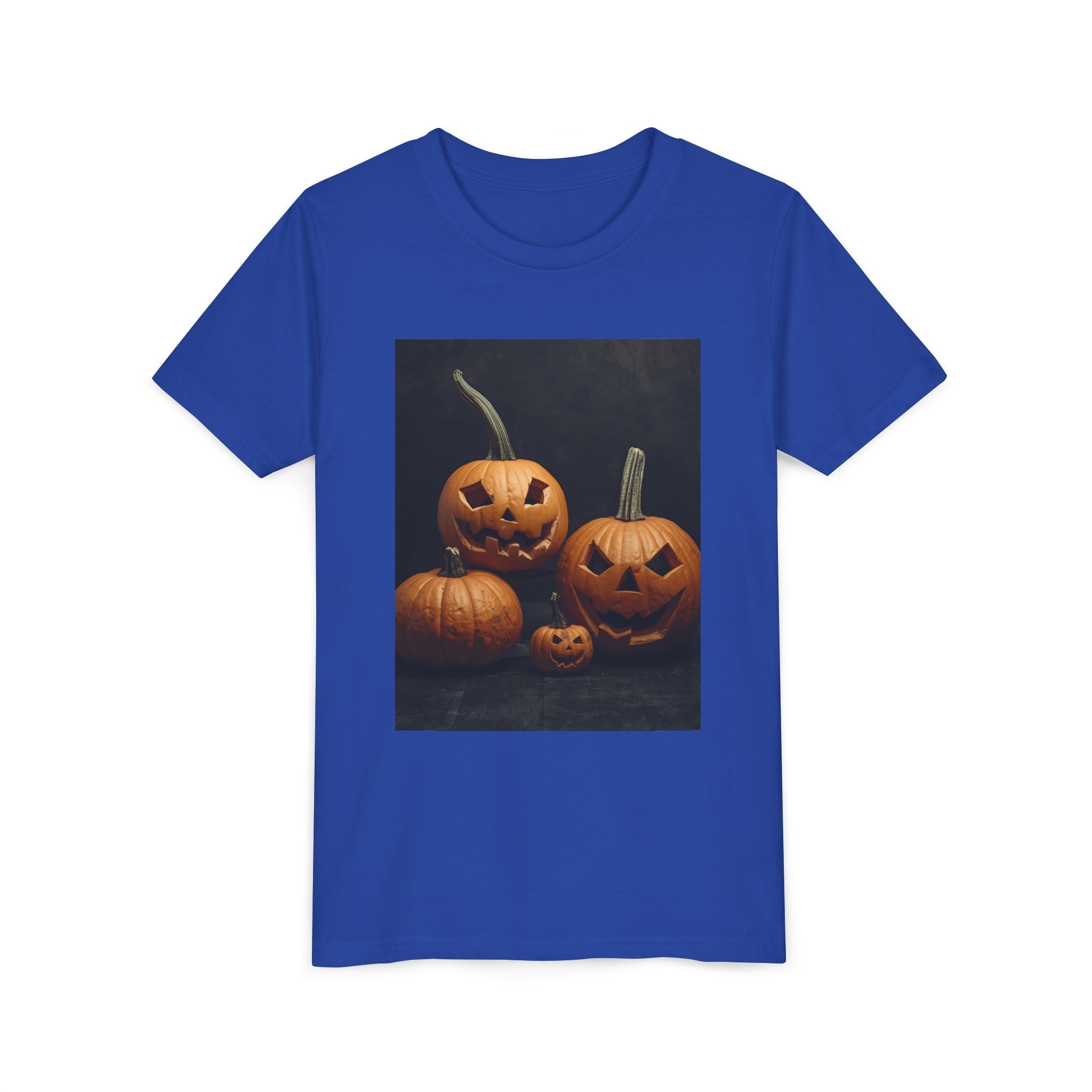 Spooky Halloween Pumpkin Youth Short Sleeve Tee