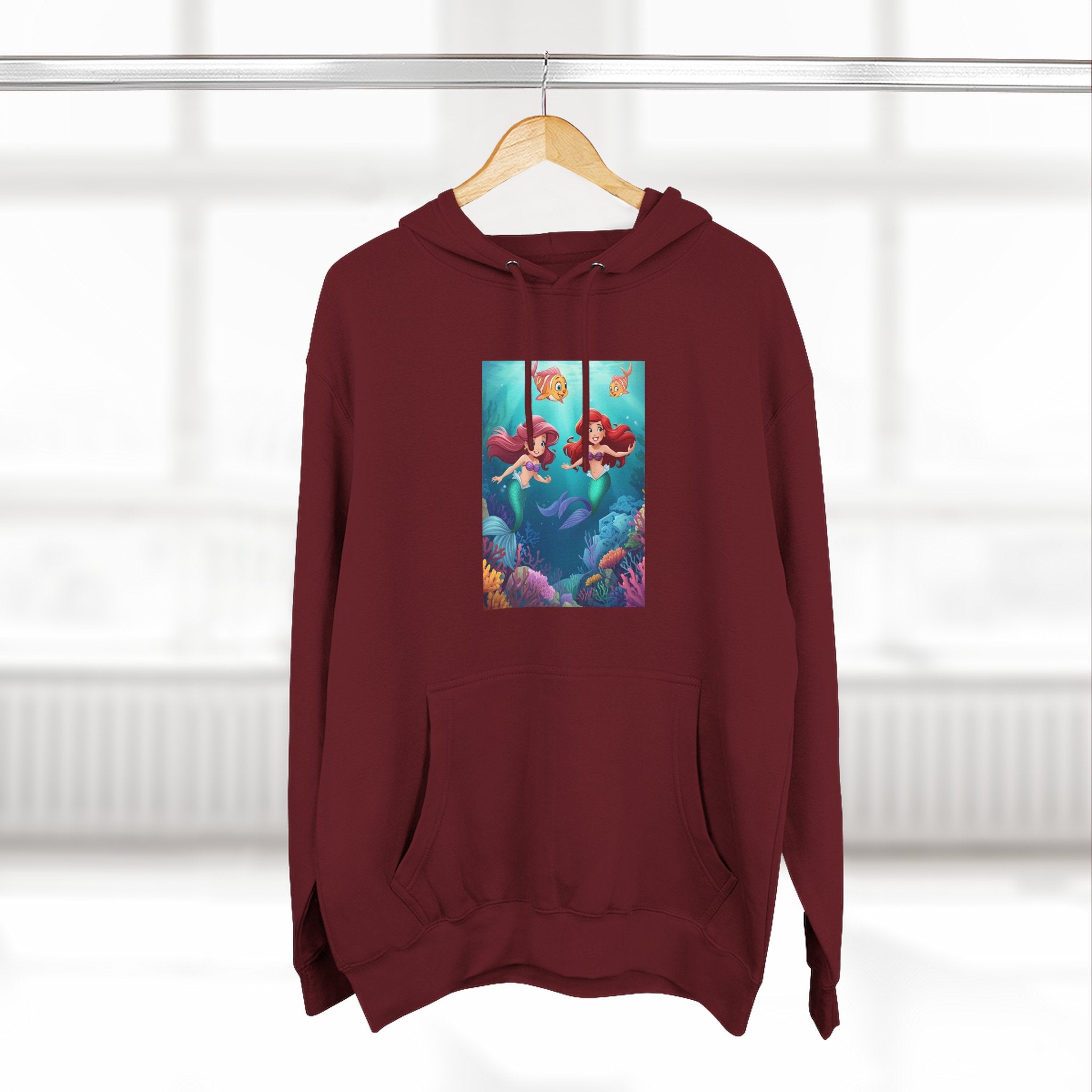 Mermaid Three-Panel Fleece Hoodie